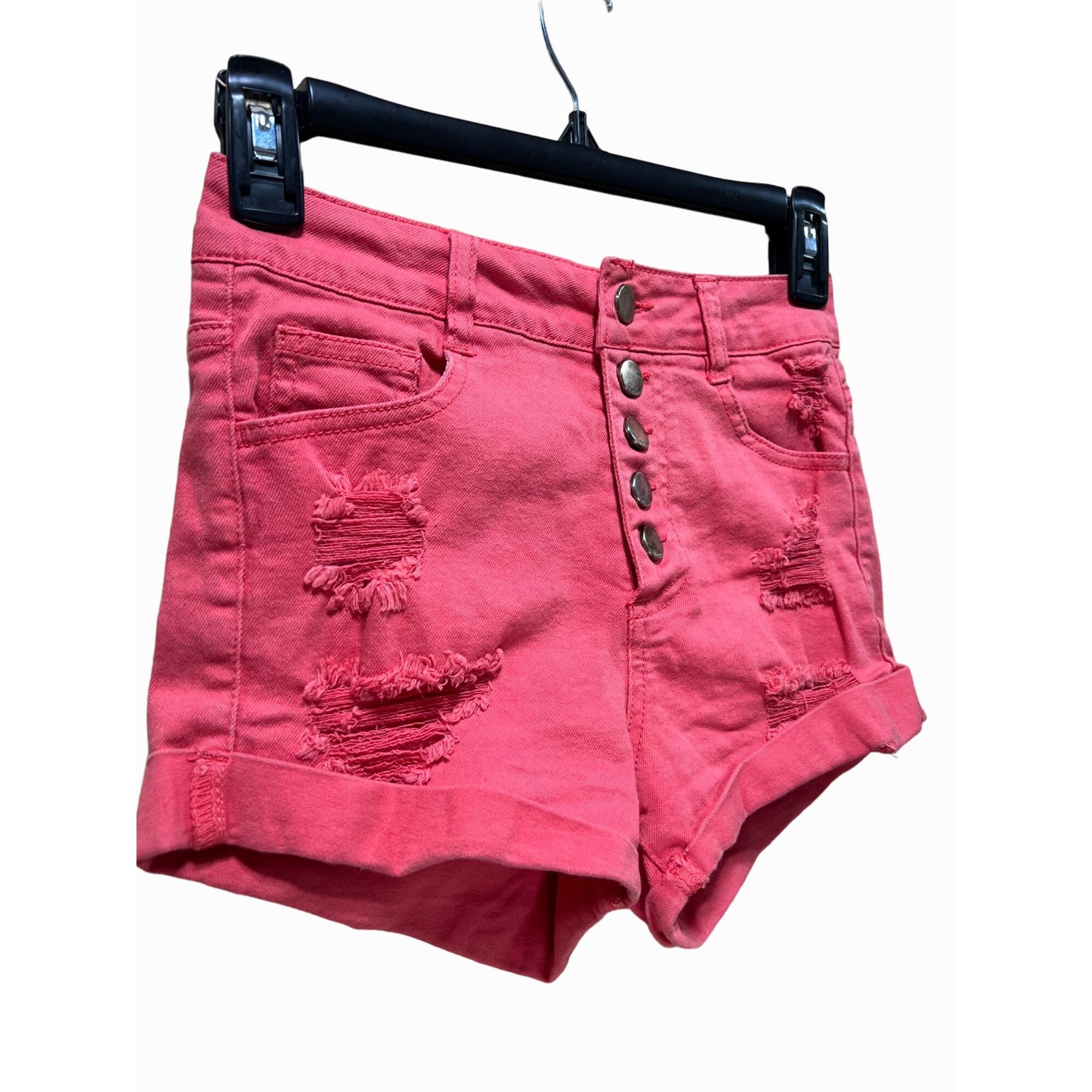 Other REFUGE - Women's Ripped Denim Shorts - Pink - 0 Size 25" / US 0 / IT 36 - 11 Thumbnail