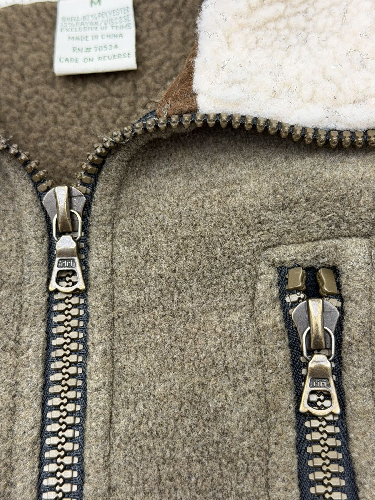 Orvis Orvis Leather Trim Pile Fleece Sherpa Vest Size Medium Size US M / EU 48-50 / 2 - 8 Thumbnail