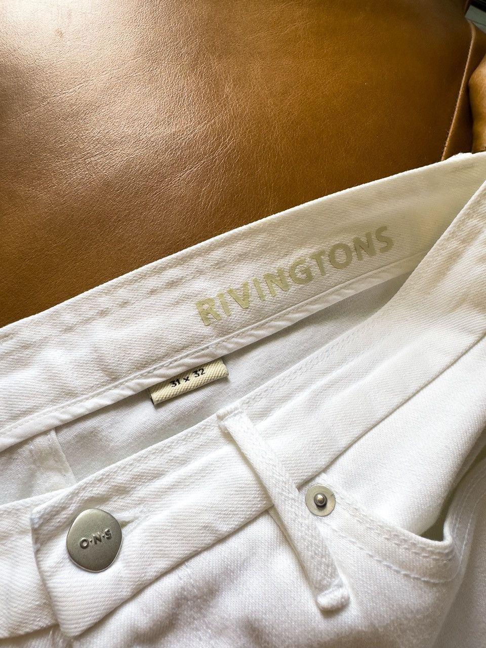 ONS ONS Rivingtons Men's White Jeans 31x32 Size US 31 - 2 Thumbnail