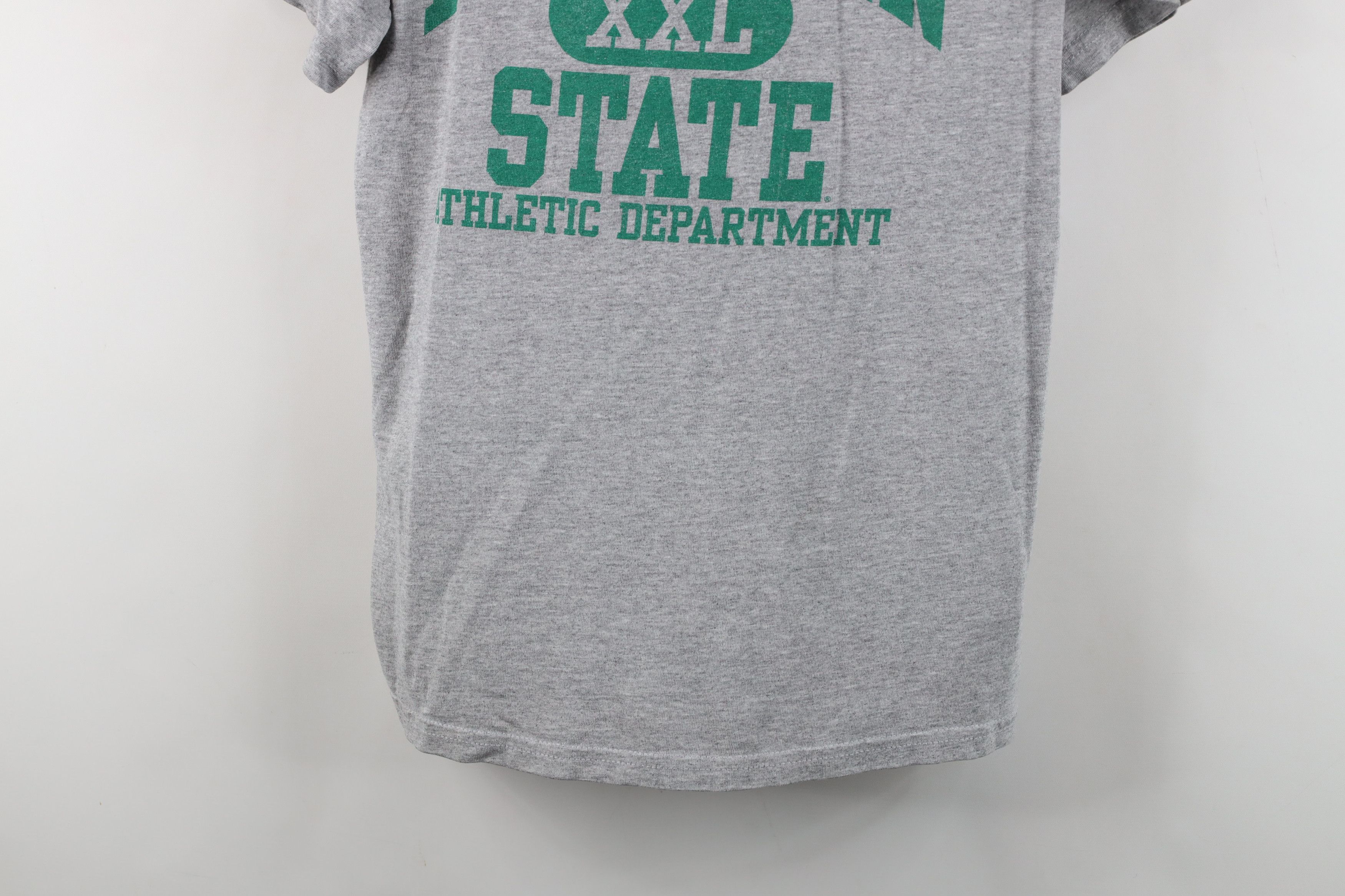Vintage Vintage 90s Y2K Michigan State University T-Shirt Gray Size US L / EU 52-54 / 3 - 3 Thumbnail