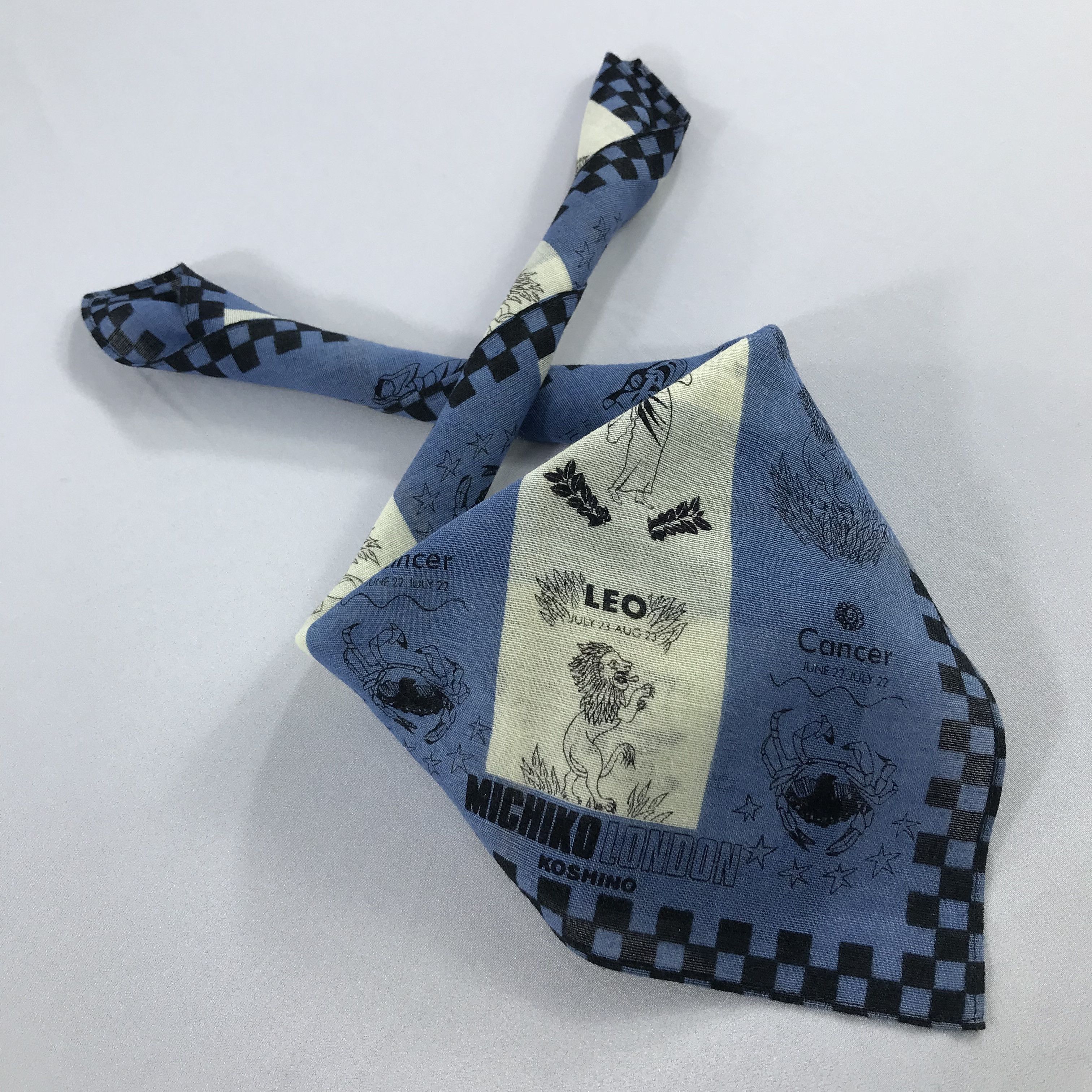 Michiko Koshino London × Vintage Michiko London Bandana / Handkerchief / Neckerchief - S2139 Size ONE SIZE - 4 Thumbnail
