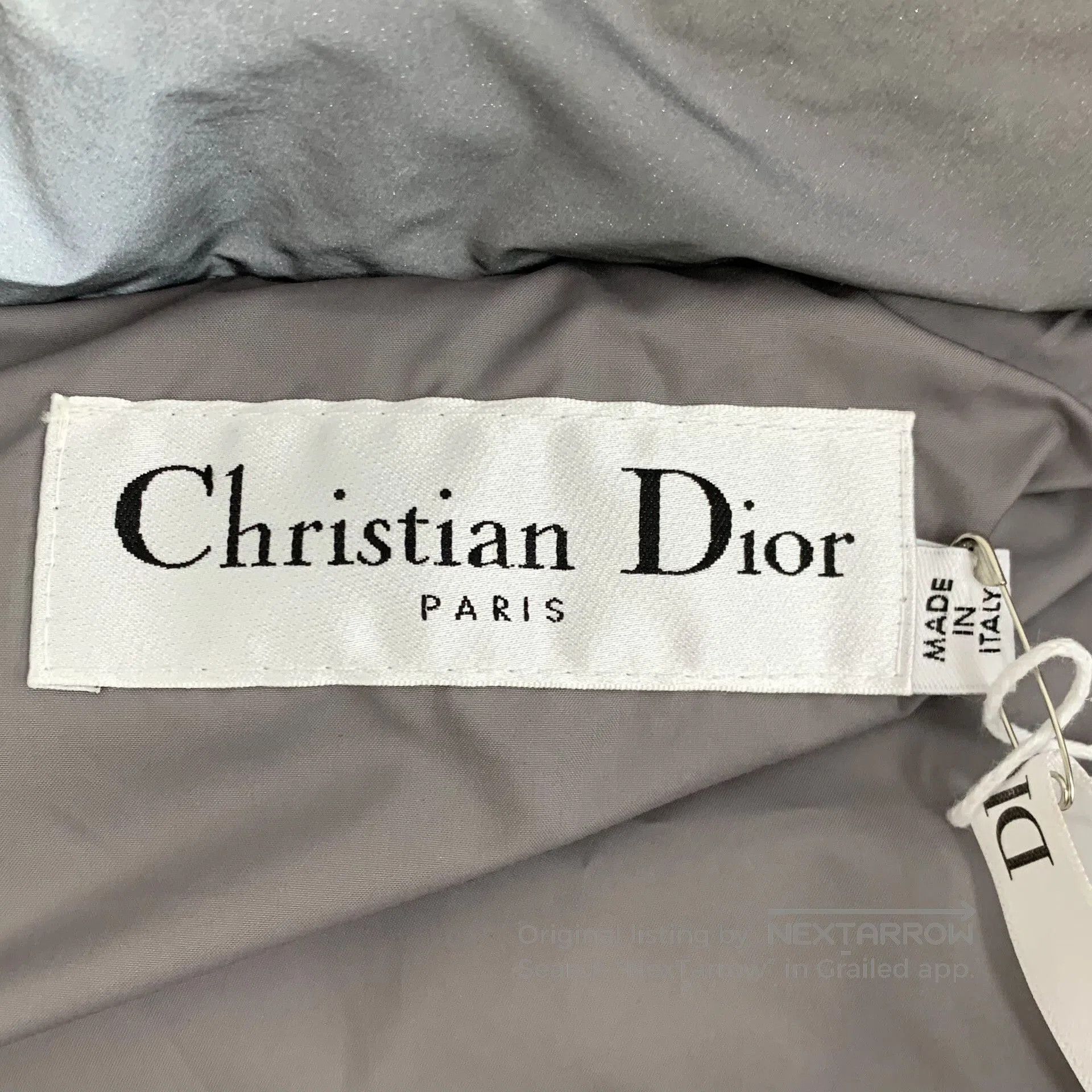 Dior Dior 2022 Gray Striped Star Sleeveless Down Vest. Size US S / EU 44-46 / 1 - 6 Thumbnail