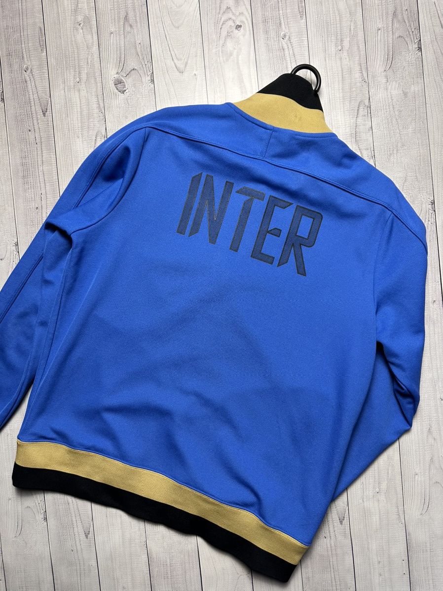 Nike × Vintage Vintage Nike Inter Milan track jacket blue rare. Size US L / EU 52-54 / 3 - 2 Thumbnail