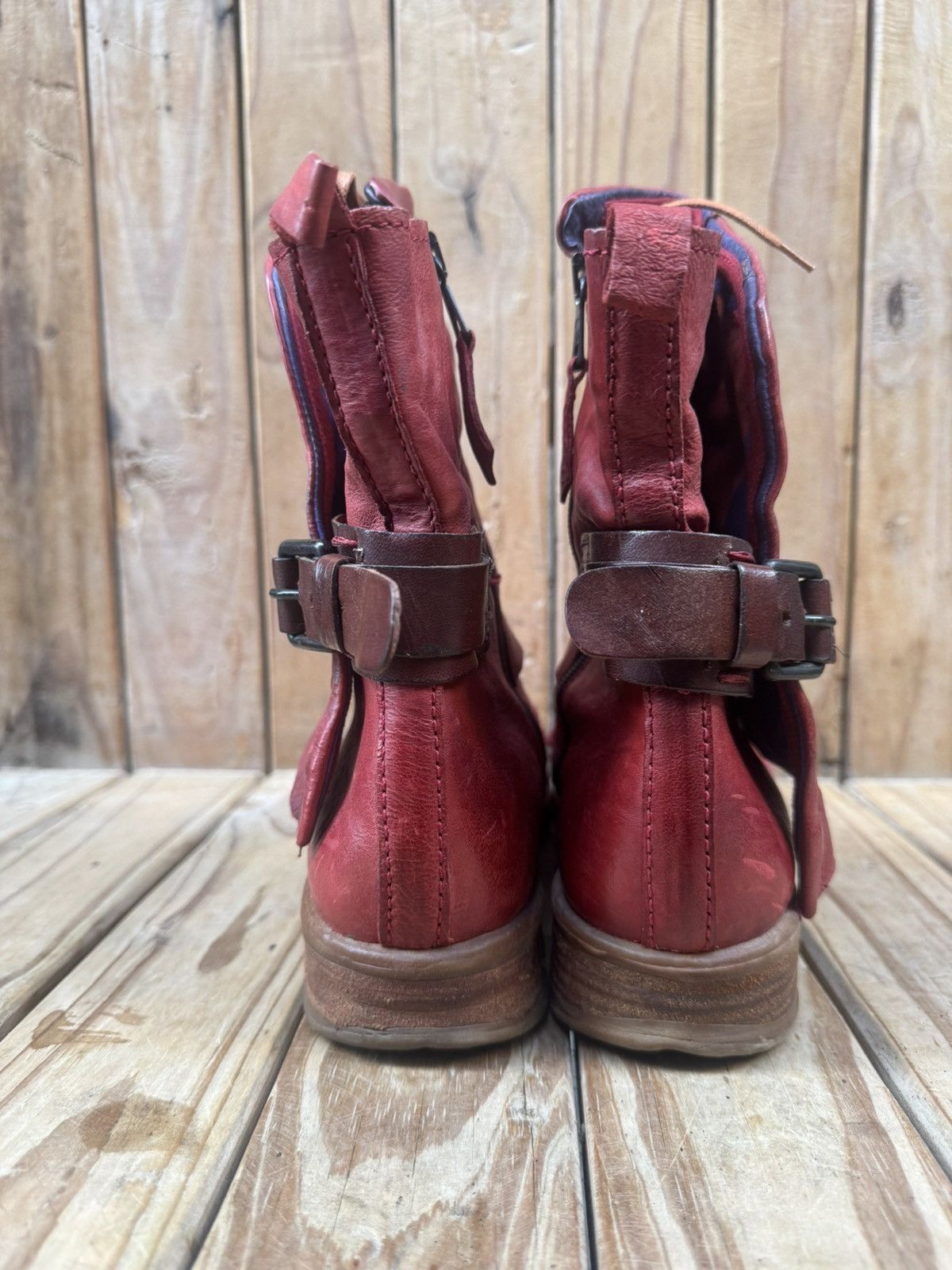 A.S.98 A.s 98 Red boho Women’s leather boots EUR 40 USA 9-9.5 UK 7 Size US 10 / IT 40 - 12 Thumbnail