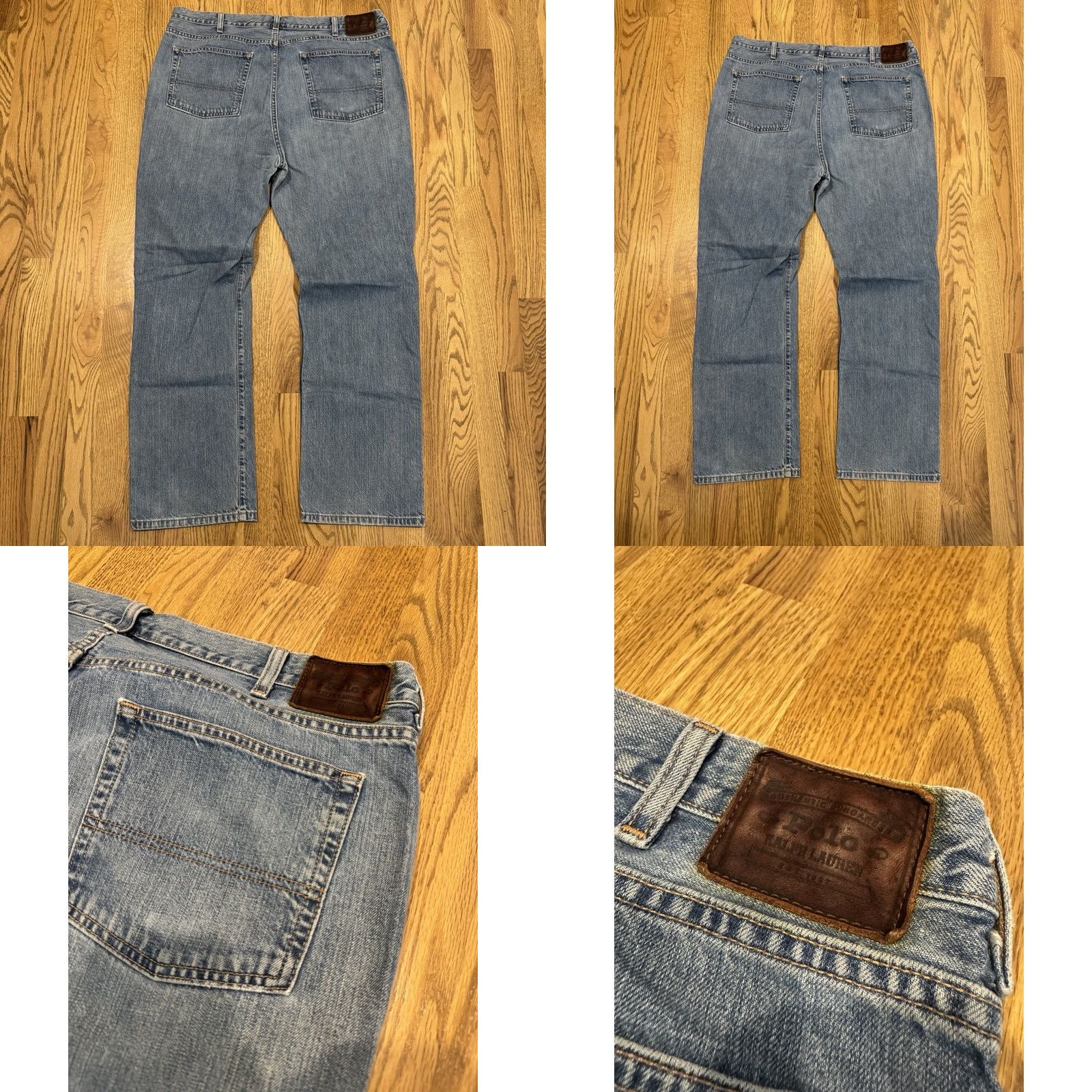Polo Ralph Lauren VINTAGE Polo Ralph Lauren Jeans Co Mens 40x32 Denim Pants Blue Straight 90s USA Size US L / EU 52-54 / 3 - 9 Thumbnail