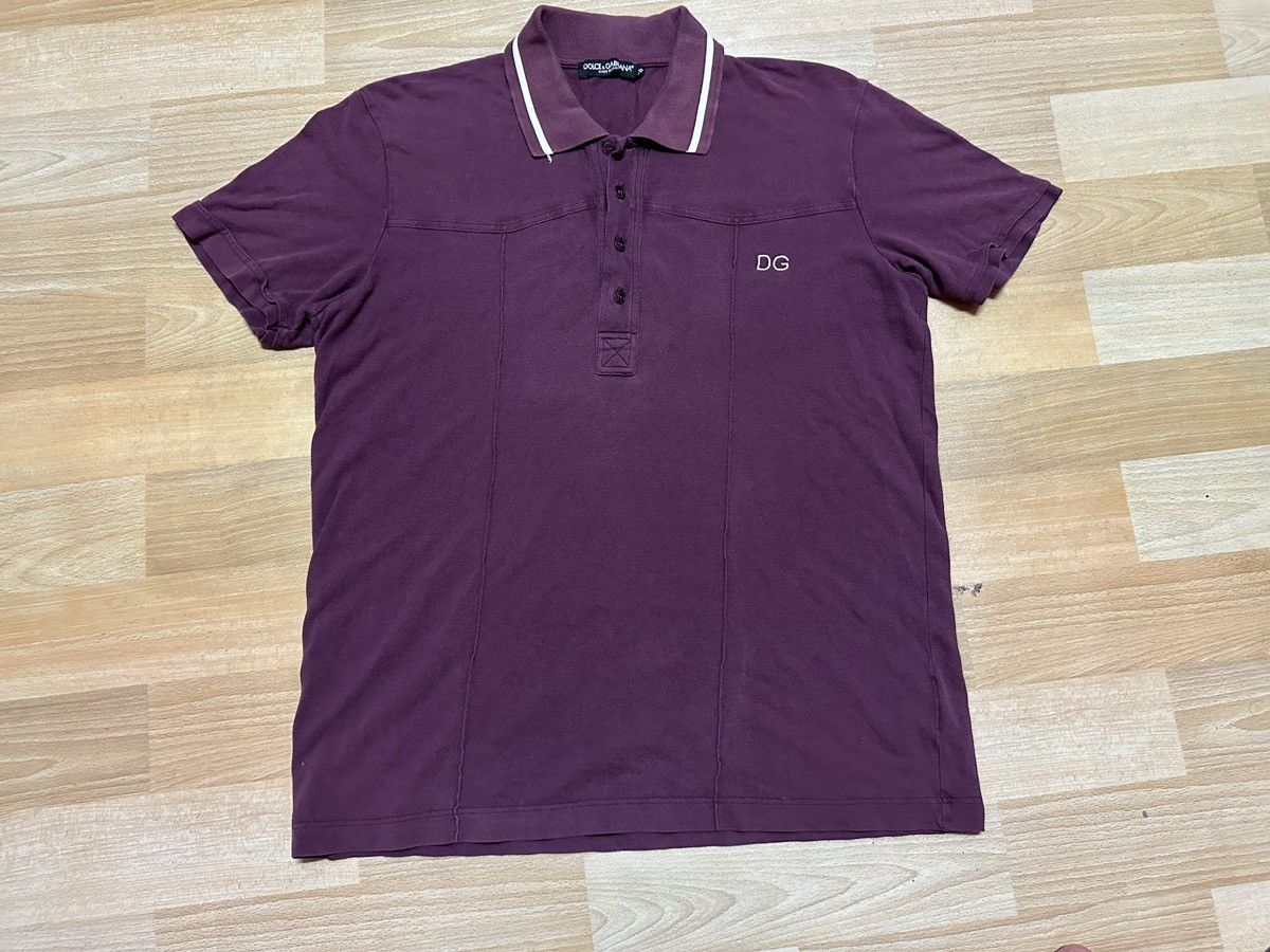 Dolce & Gabbana × Vintage Sun Faded🔥 Dolce & Gabbana Polo Shirt Size US M / EU 48-50 / 2 - 1 Thumbnail