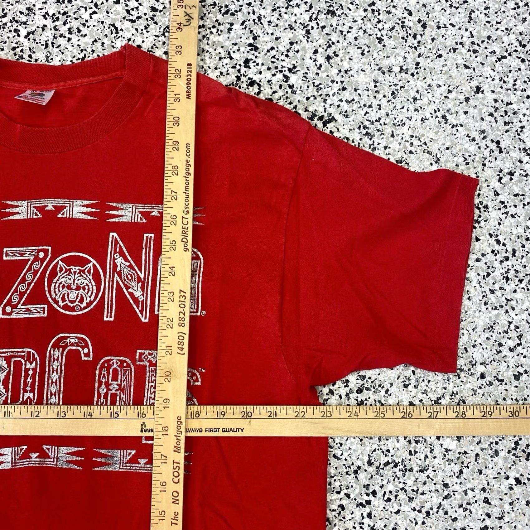 Fruit Of The Loom VINTAGE Fruit of the Loom Arizona Wildcats T Shirt XL Red 90s Men Logo Graphic Print Shirts Mens Size US XL / EU 56 / 4 - 3 Thumbnail
