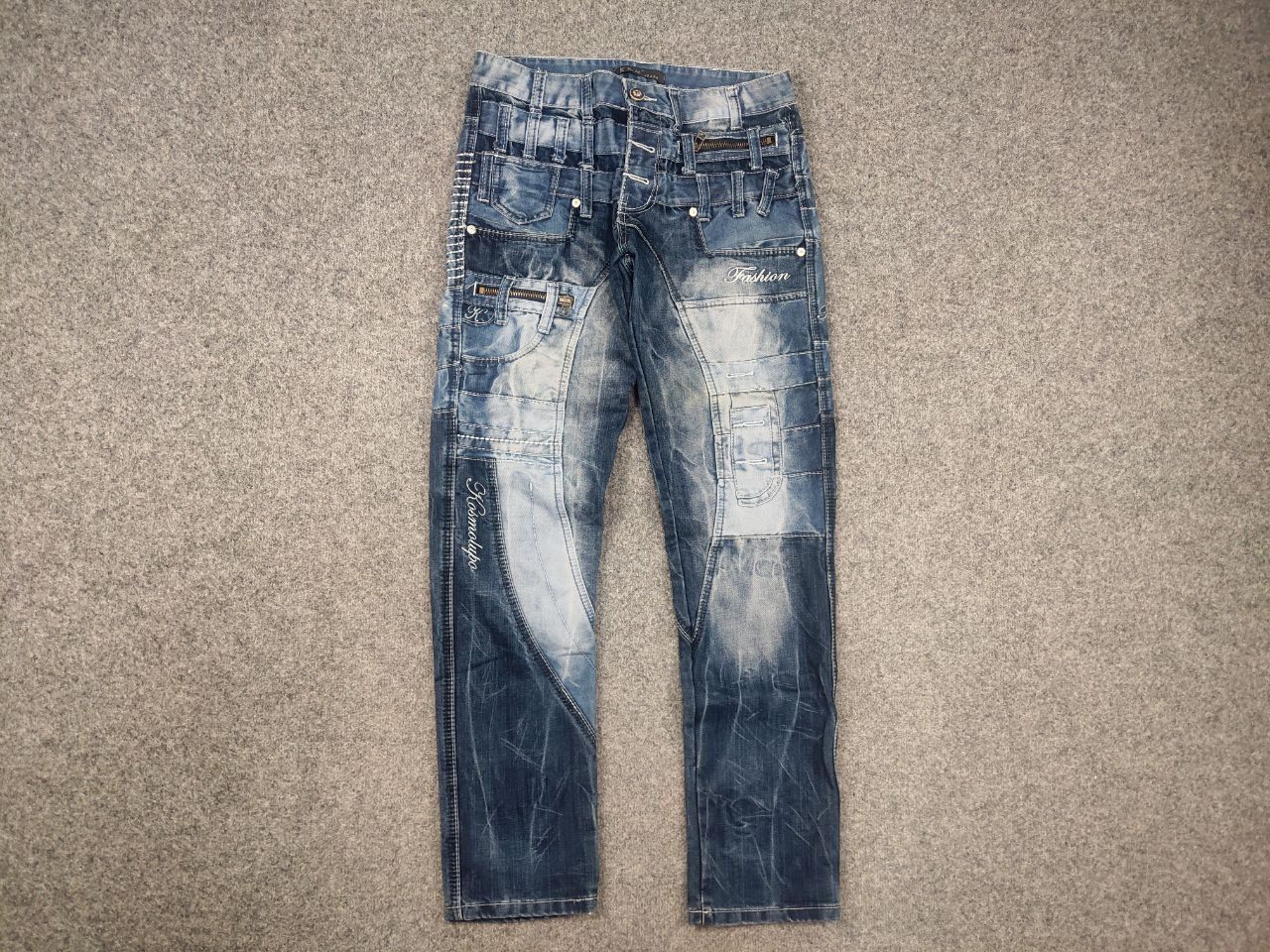 Le Grande Bleu (L.G.B.) Vintage Y2k Kosmo Japan if six was nine Embroidered Jeans Size US 32 / EU 48 - 4 Thumbnail