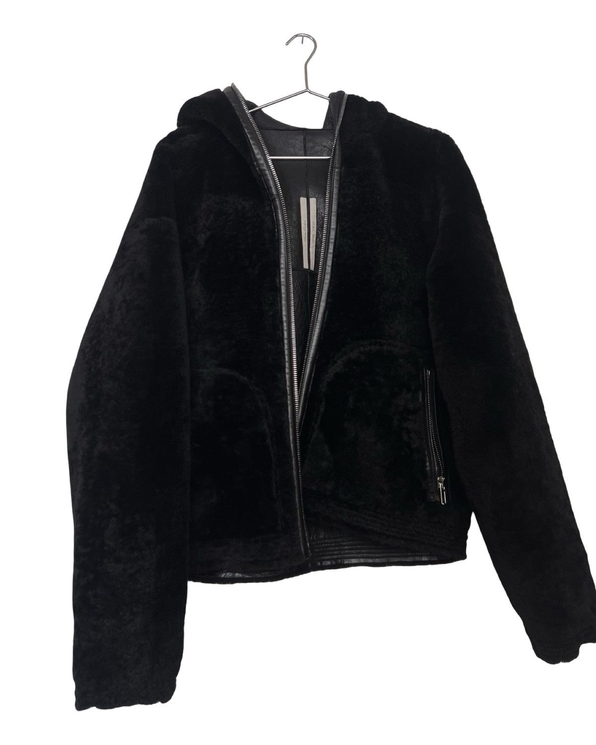 Rick Owens Rick owens leather / shearling reversible hoodie Size US S / EU 44-46 / 1 - 7 Thumbnail