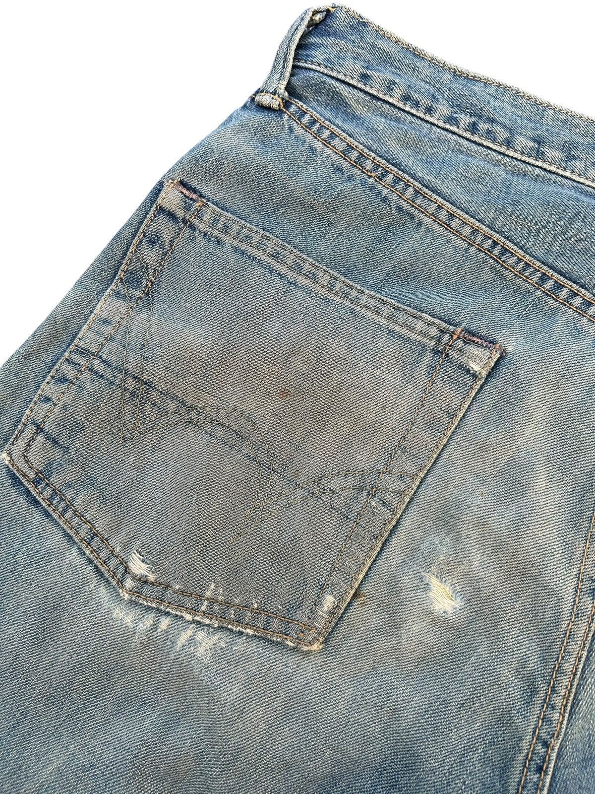 Edwin × Kapital × Vintage Vintage Edwin 505 Selvedge Baggy Distressed Denim Jeans Size US 31 - 12 Thumbnail