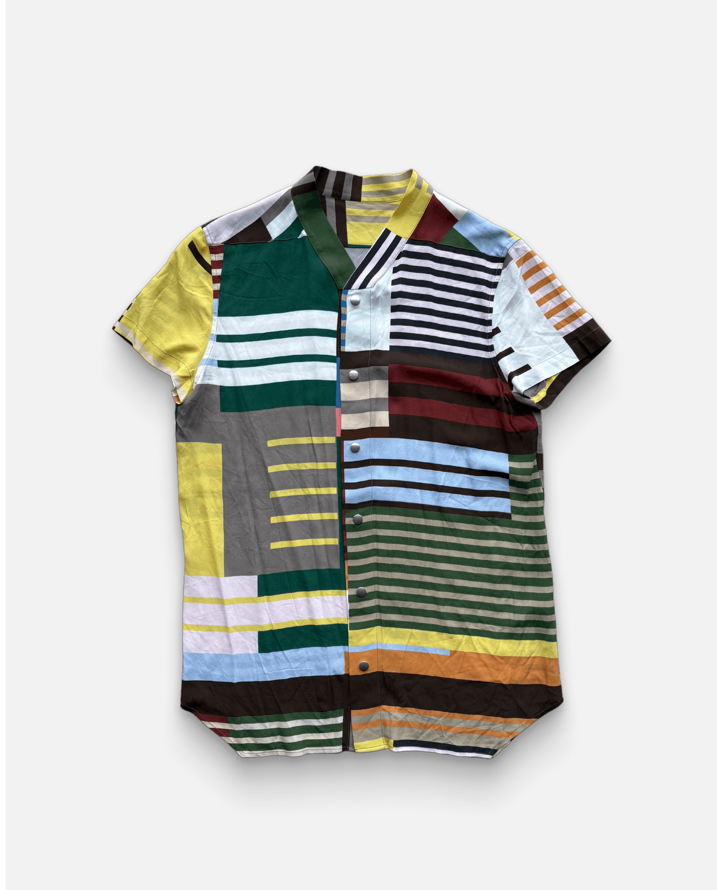 Rick Owens Rick Owens Tecuatl SS20 Multicolor Striped Shirt Size US M / EU 48-50 / 2 - 1 Thumbnail