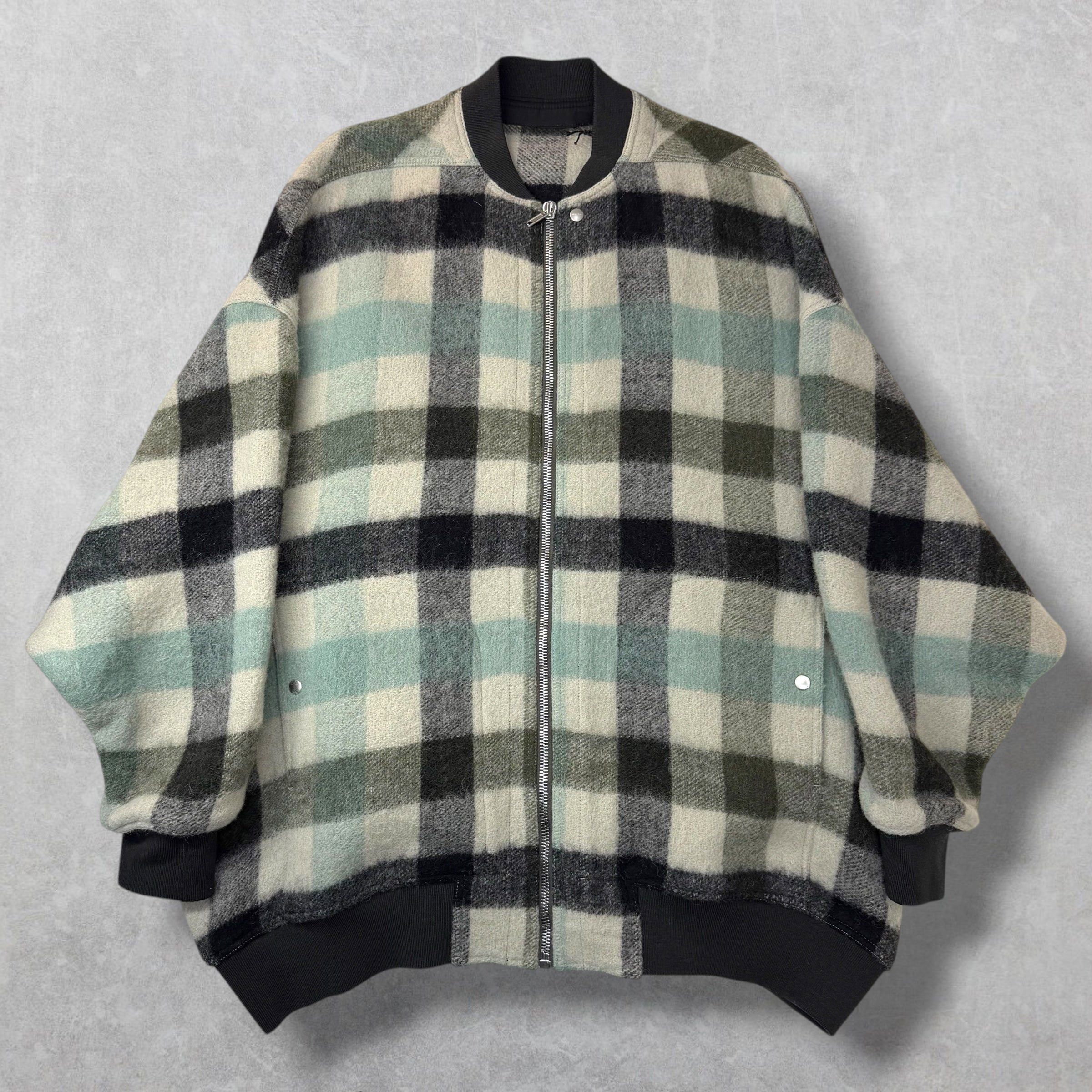 Rick Owens Rick Owens Jumbo Peter Flight Pearl Plaid Jacket 44 (XL) Size US XL / EU 56 / 4 - 1 Thumbnail