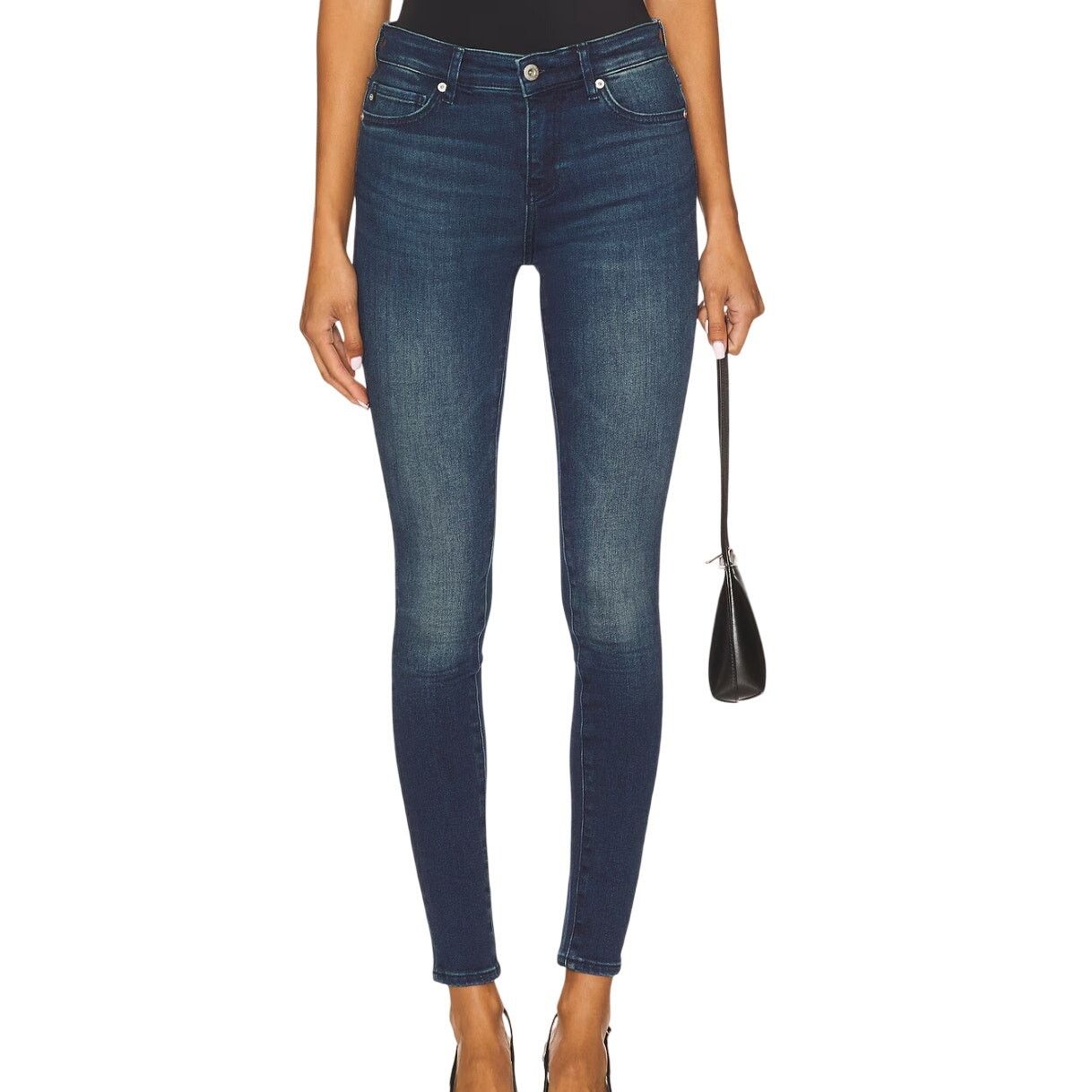 AG Adriano Goldschmied AG Women's 27R Blue Farrah High Rise Skinny Ankle Jeans Size 27" / US 4 / IT 40 - 1 Thumbnail