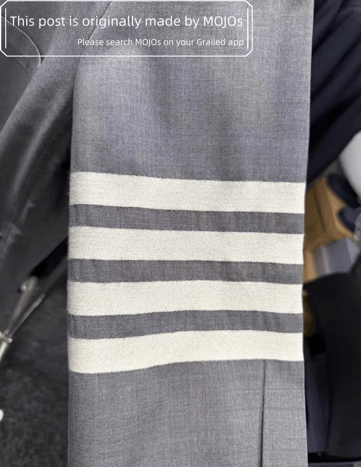 Thom Browne Sz 2 Thom Browne Four Stripe Gray Shirt Jacket. Size US M / EU 48-50 / 2 - 4 Thumbnail