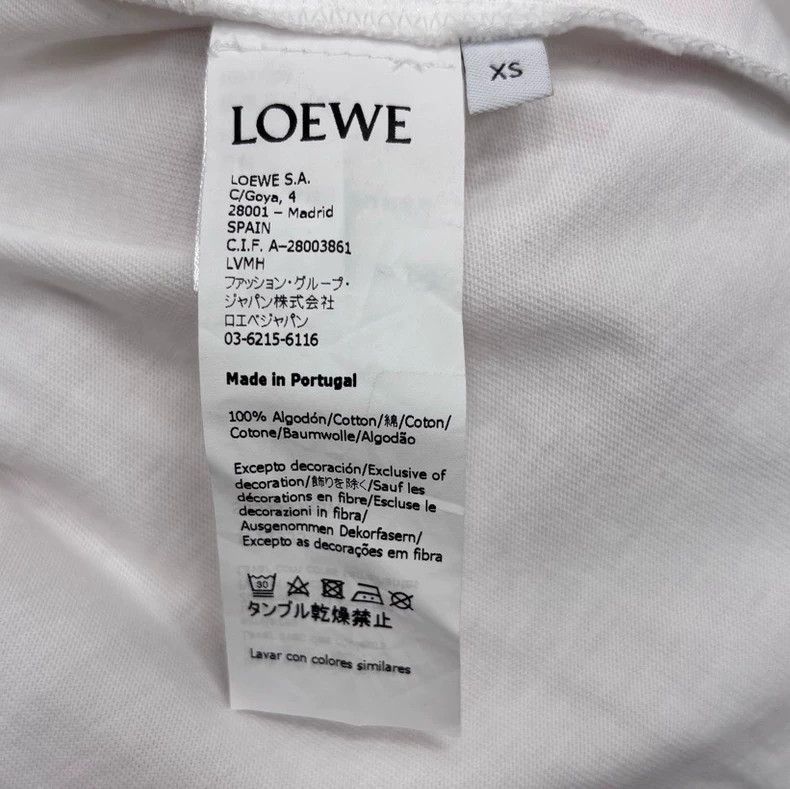 Loewe LOEWE White embroidered logo short sleeves Size XS / US 0-2 / IT 36-38 - 6 Thumbnail