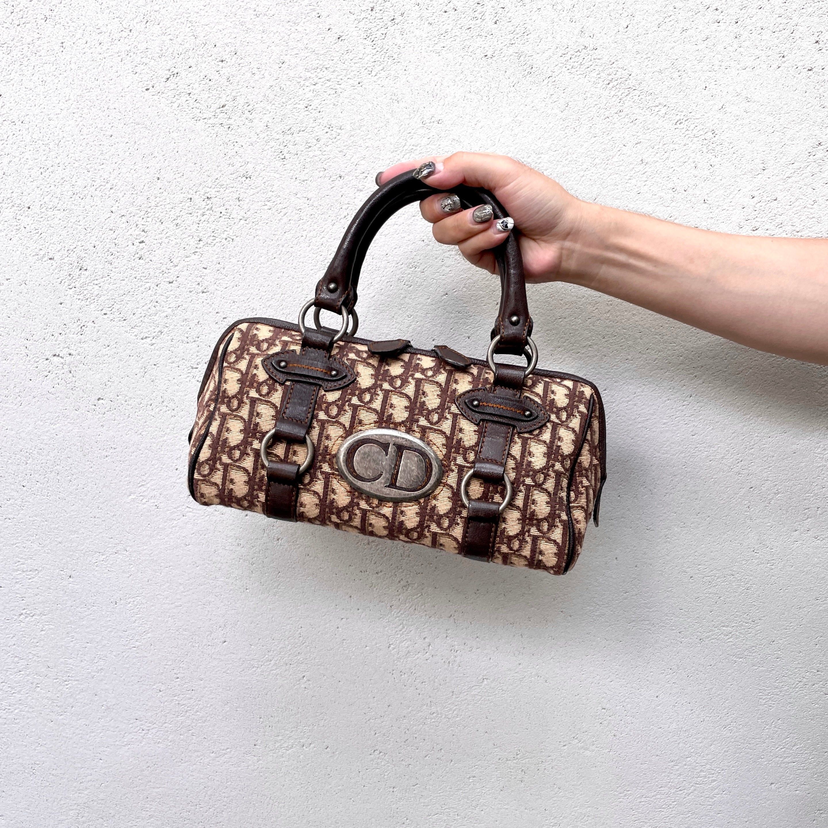 Dior Christian Dior Trotter Cd Logo Boston Handbag Size ONE SIZE - 1 Thumbnail