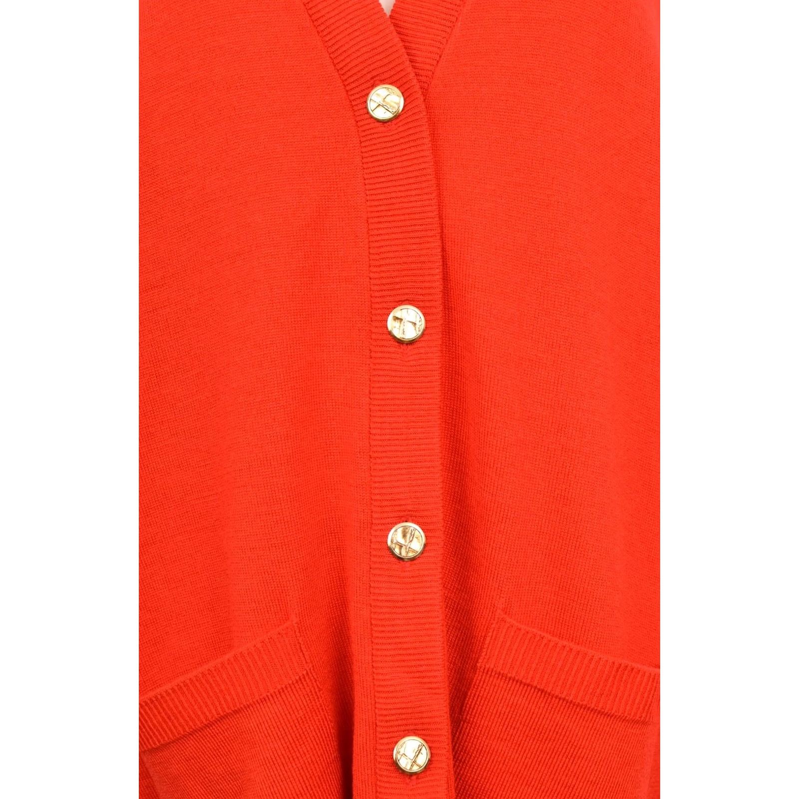 Vintage DDP Pitlochry Knitwear Pure New Wool Red Cardigan Size 18 Women Sweater, Cardigan, Red, Pitlochry, Size 18, Women Size XXL / US 16-18 / IT 52-54 - 2 Thumbnail