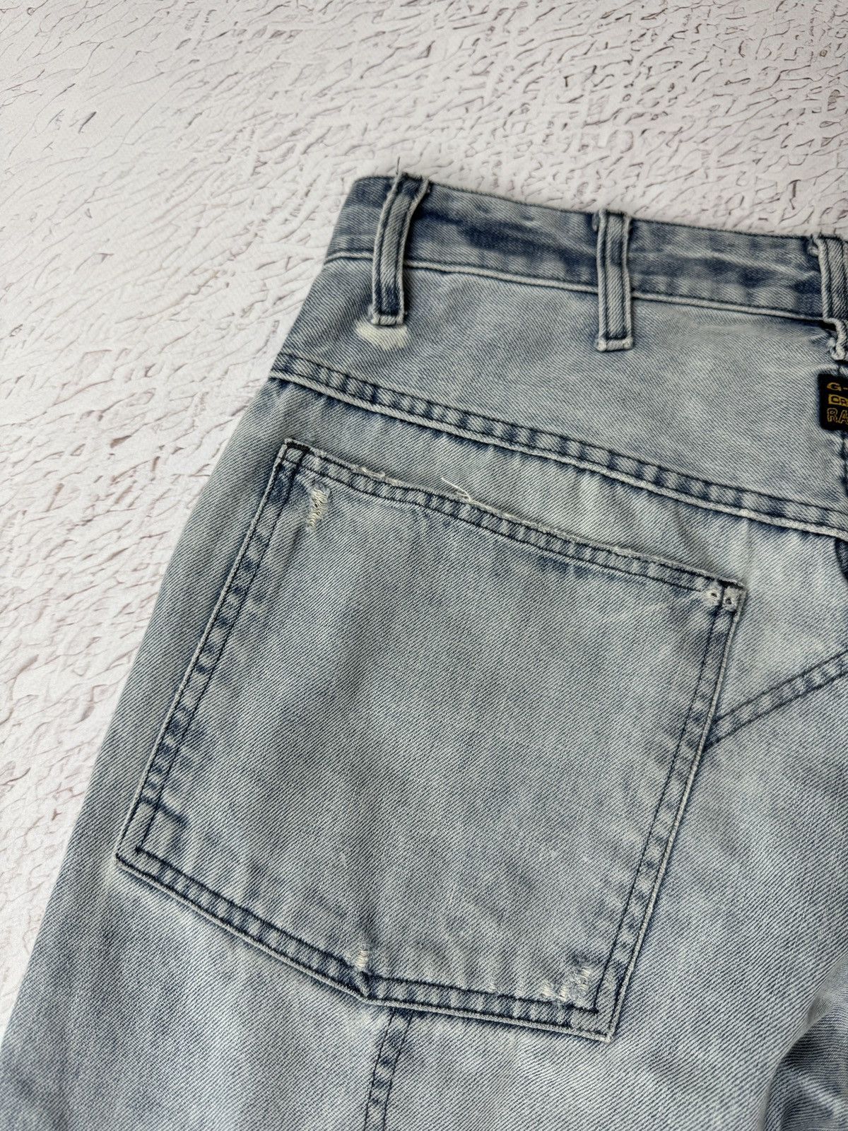 G-Star G-Star Raw Elwood vintage light blue double knee denim jeans Size US 32 / EU 48 - 20 Thumbnail