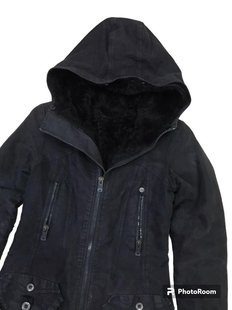 Diesel 💥Diesel Military Mink Fur Hoodie Jacket Size XS / US 0-2 / IT 36-38 - 10 Thumbnail