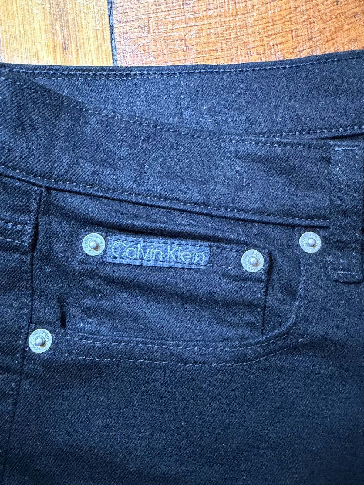 Calvin Klein CALVIN KLEIN BLACK DENIM JEANS Size US 31 - 2 Thumbnail
