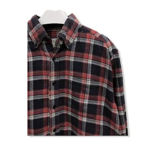 Vintage Vintage Polo Club Plaid Tartan Flannel shirt 👕 Size US M / EU 48-50 / 2 - 2 Thumbnail