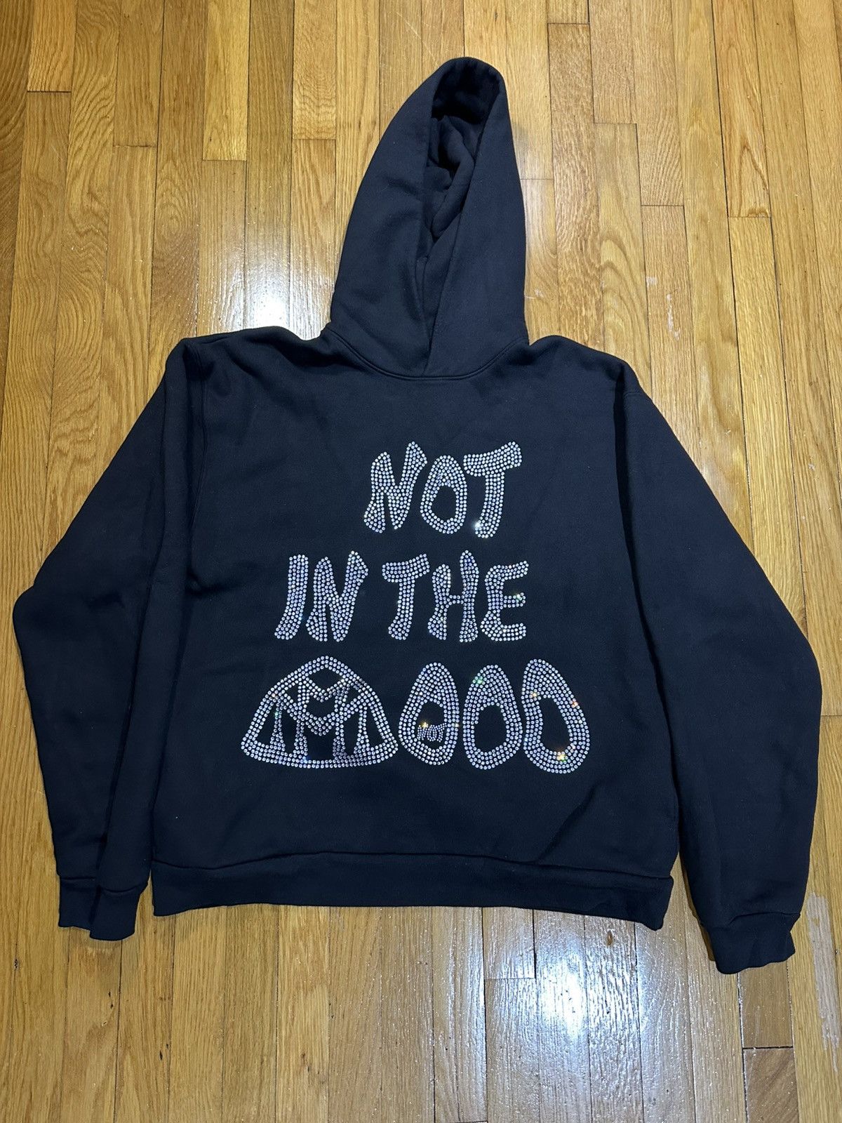 Other MOOD SWINGS RHINESTONE HOODIE - BLACK Size US L / EU 52-54 / 3 - 1 Thumbnail