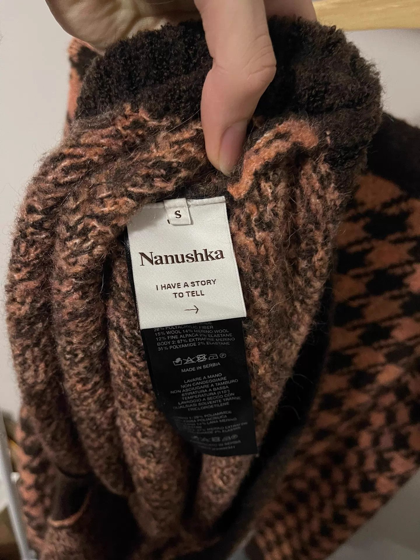 Nanushka Nanushka argyle oversized shell button cardigan S Size S / US 4 / IT 40 - 5 Thumbnail