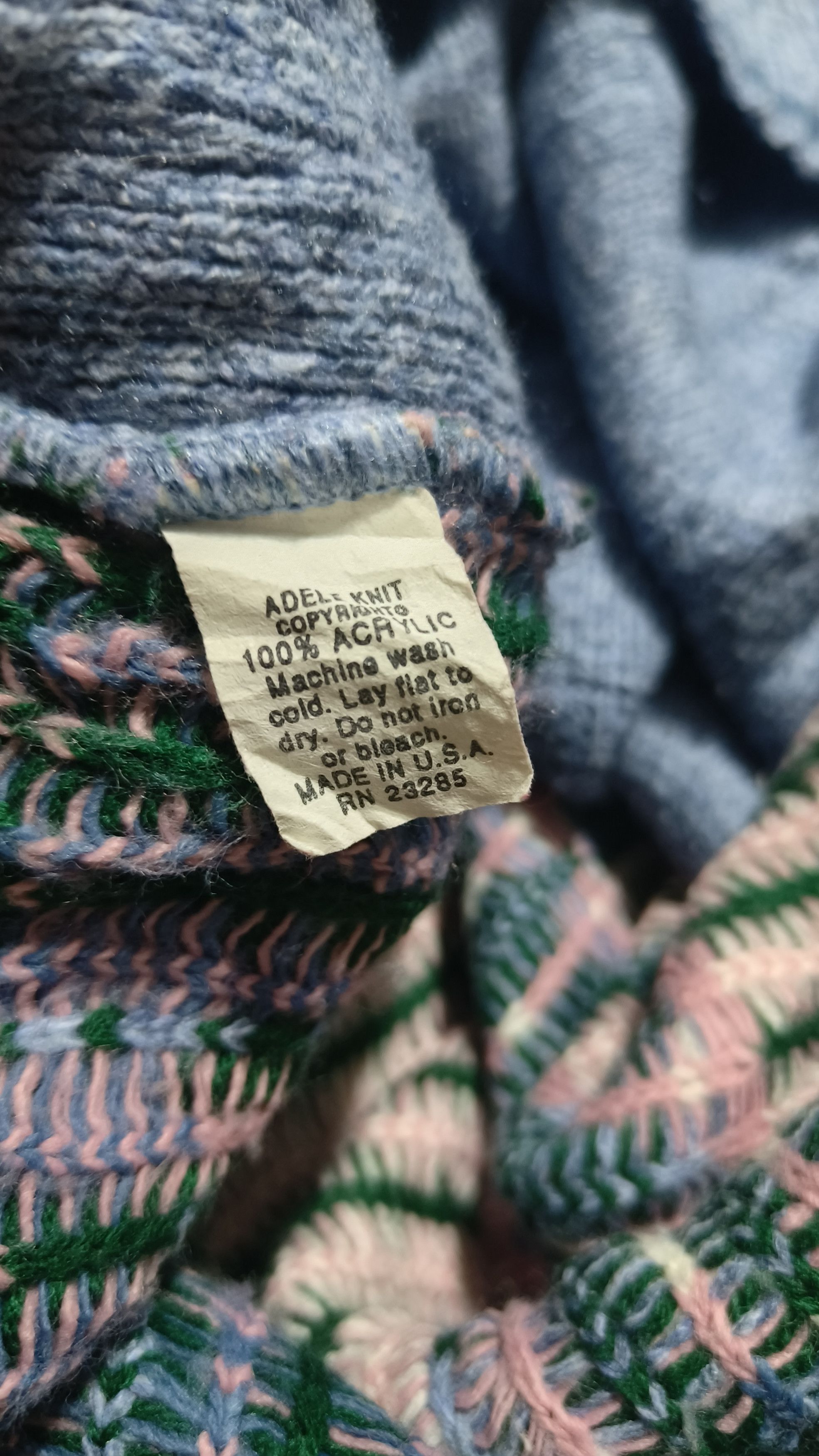 Other Vintage 80s LAURA TYLER Women's Floral Knit Acrylic Sweater Size L / US 10 / IT 46 - 8 Thumbnail