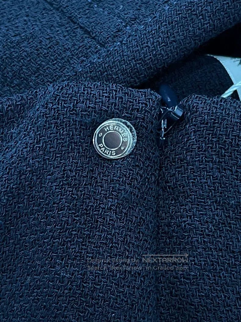 Hermes Hermes Black Woolen Skirt Size 25" / US 0 / IT 36 - 2 Thumbnail