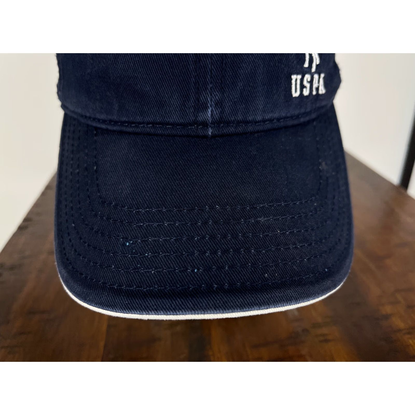 Vintage US Polo Assn Hat Cap Strap Back Adult Blue Pony 100% Cotton Twill Golf Logo Golfer Mens Size US M / EU 48-50 / 2 - 3 Thumbnail