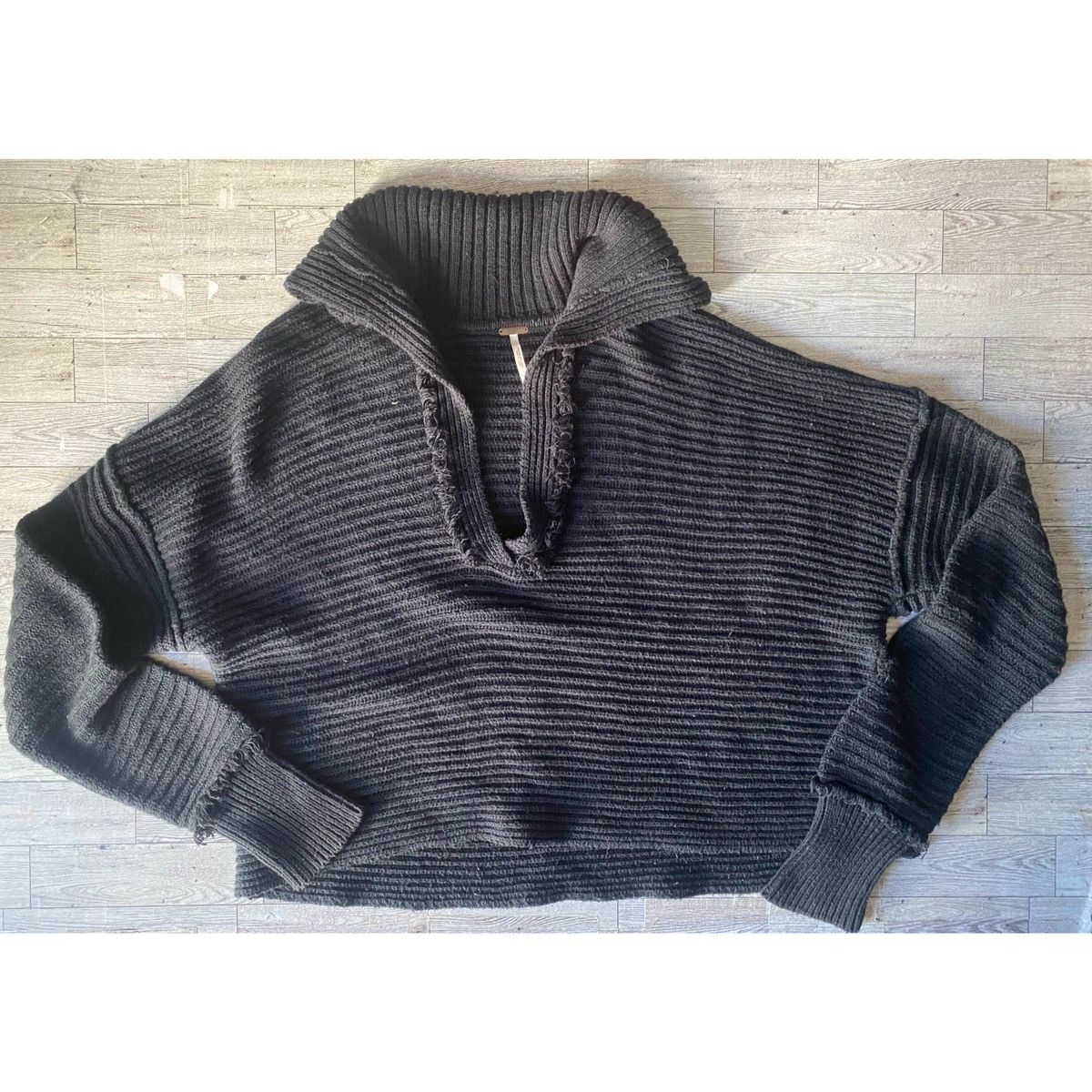 Free People Free People, Ribbed, Chunky Knit, Marlie Slouchy Sweater Size XS / US 0-2 / IT 36-38 - 11 Thumbnail