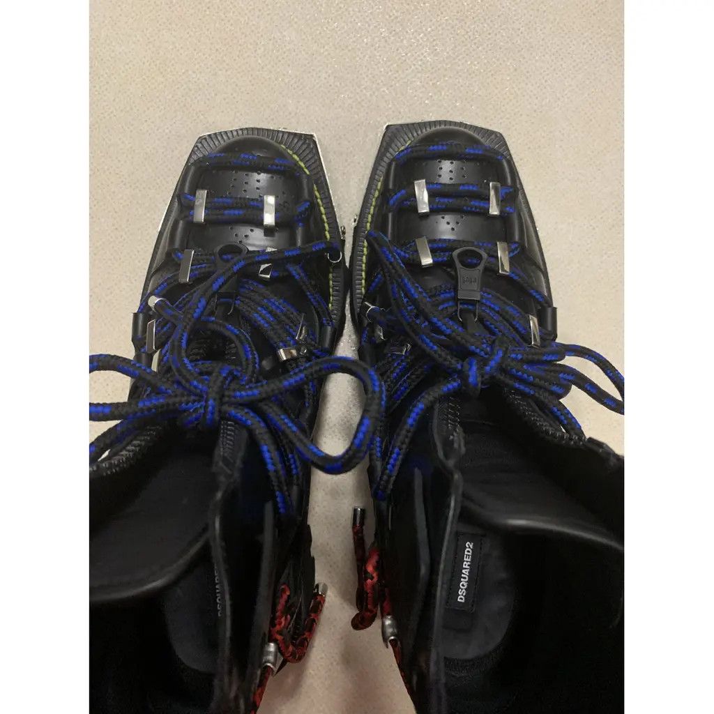 Dsquared2 CC30 50mm Leather & Nylon Hiking Boots in Black Size US 10 / EU 43 - 3 Thumbnail