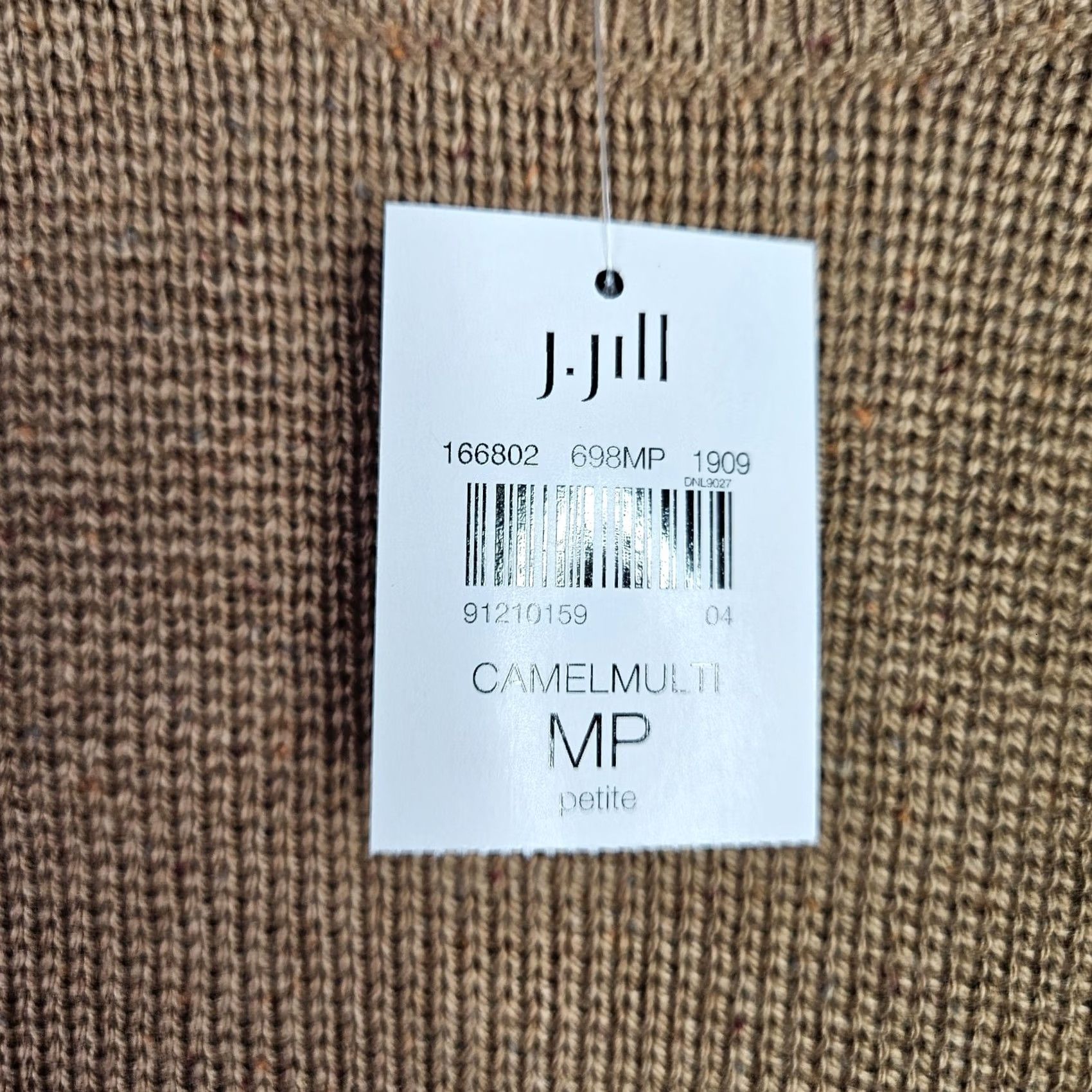 J. Jill J.JILL Women's Camel Round Neck Pockets Front Sweater Size PM New Cardigan Knit Beige Regular Petite Adults Women Men Size M / US 6-8 / IT 42-44 - 3 Thumbnail