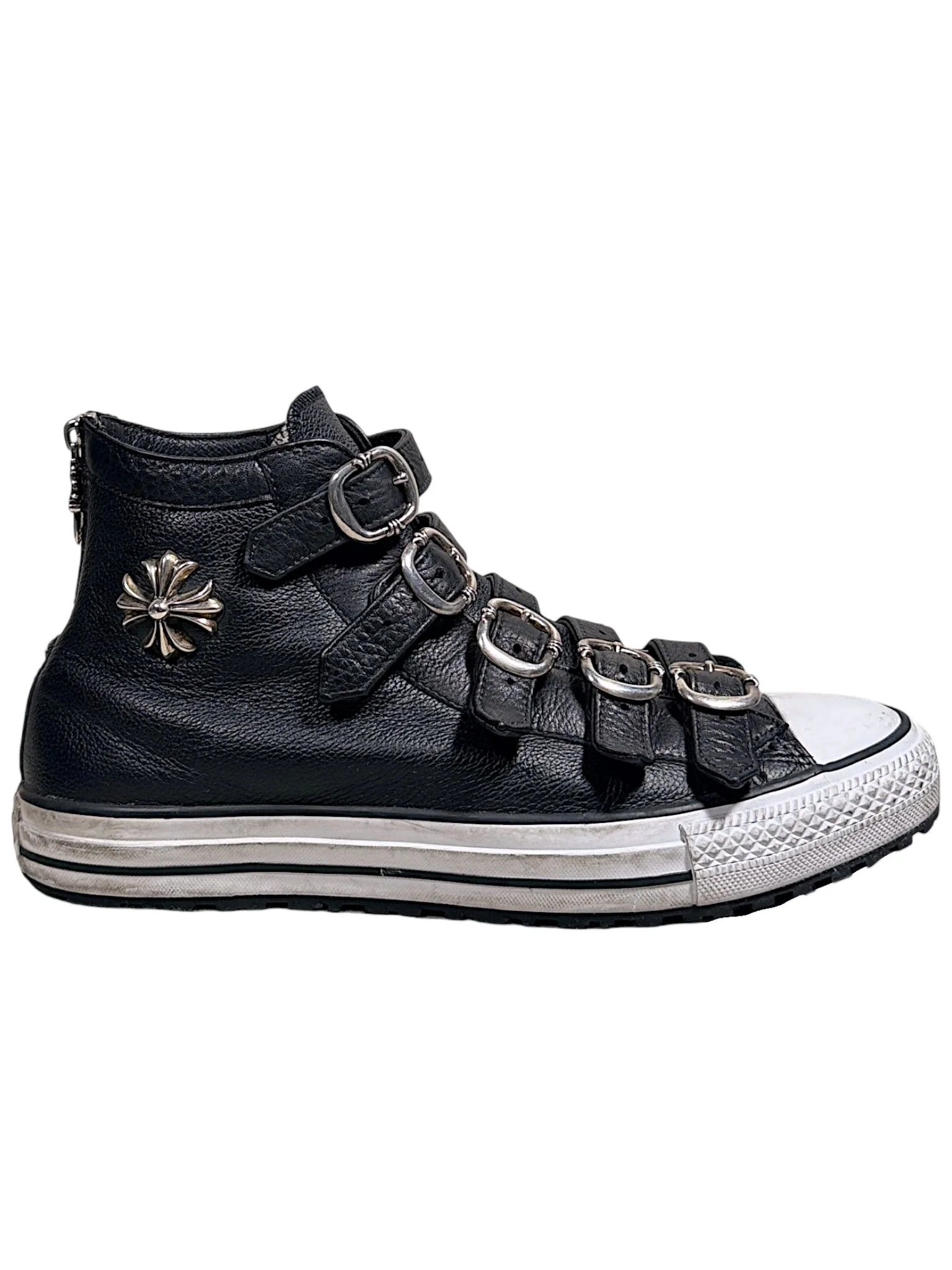 Chrome Hearts Gunslinger Buckle Leather Converse Black Size US 9 / EU 42 - 6 Thumbnail