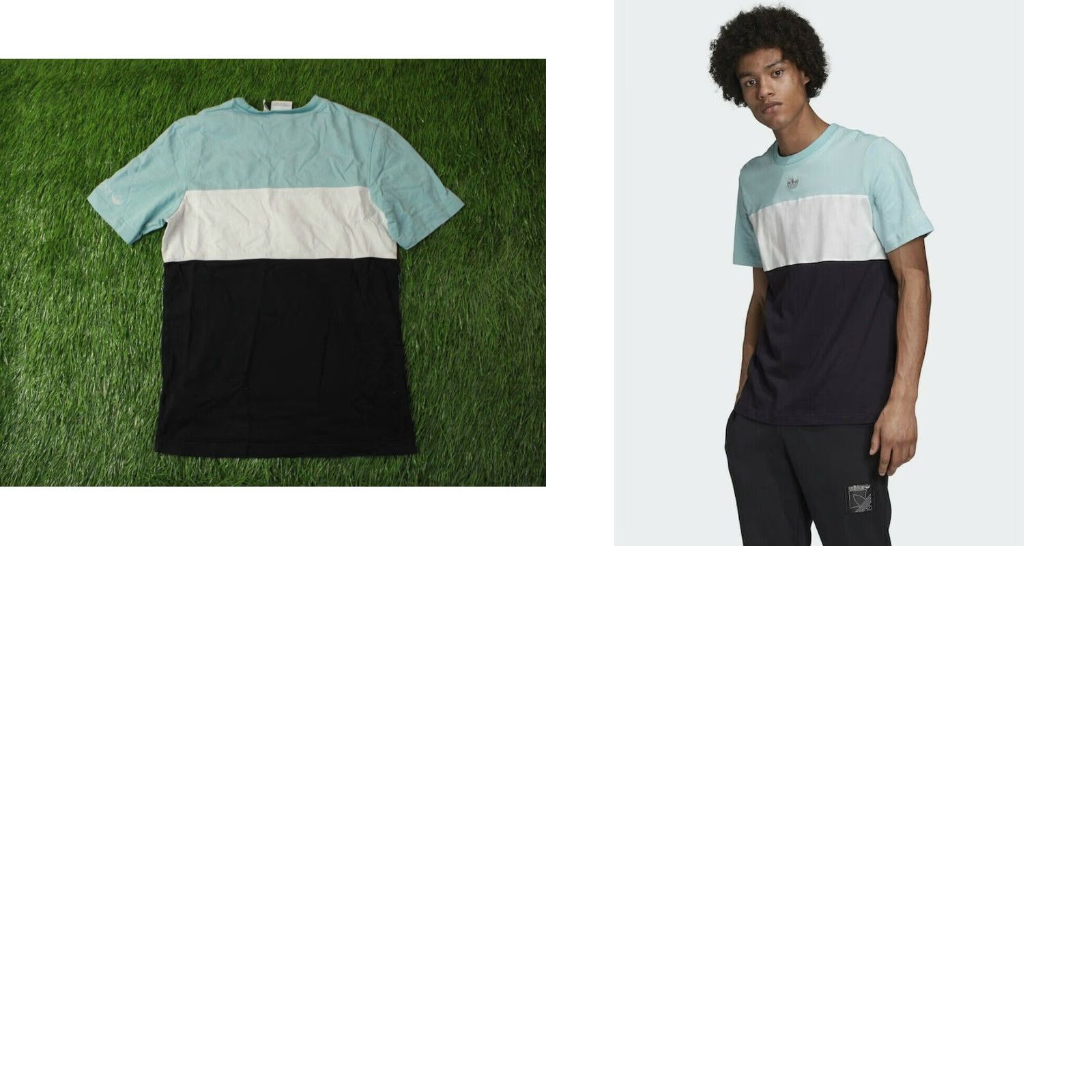 Adidas ADIDAS ORIGINAL T-SHIRT MEN XS COTTON JERSEY SHORT SLEEVE 100% COTTON Mint White Black Logo Basic Tee Summer 2020s Mens XS Size US XS / EU 42 / 0 - 8 Thumbnail