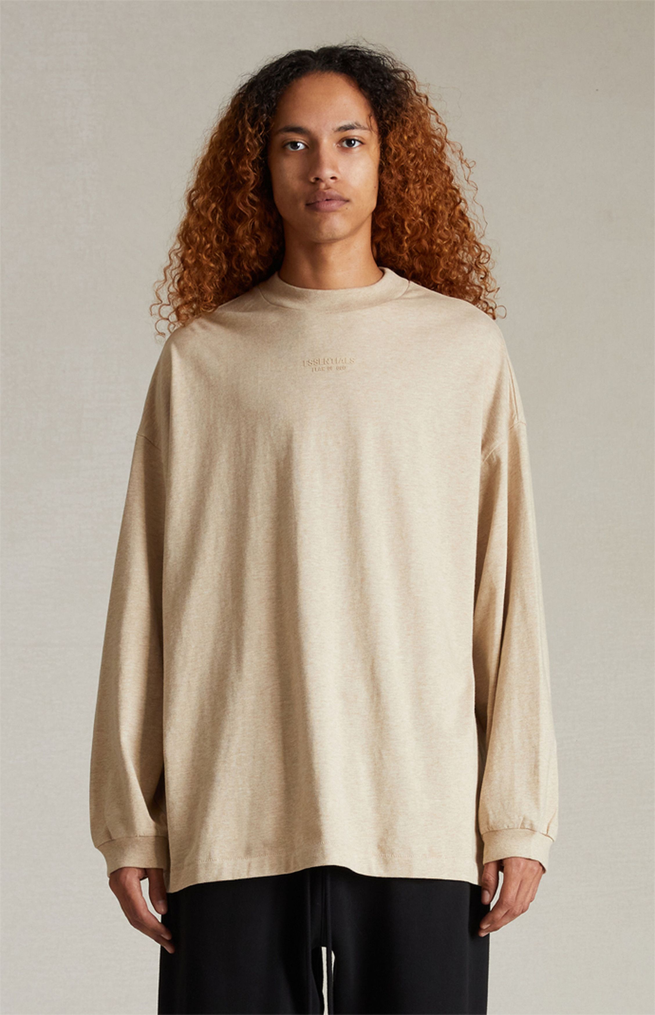 Essentials × Fear of God Fear of God Essentials LS Tee Gold Heather Size US M / EU 48-50 / 2 - 2 Thumbnail