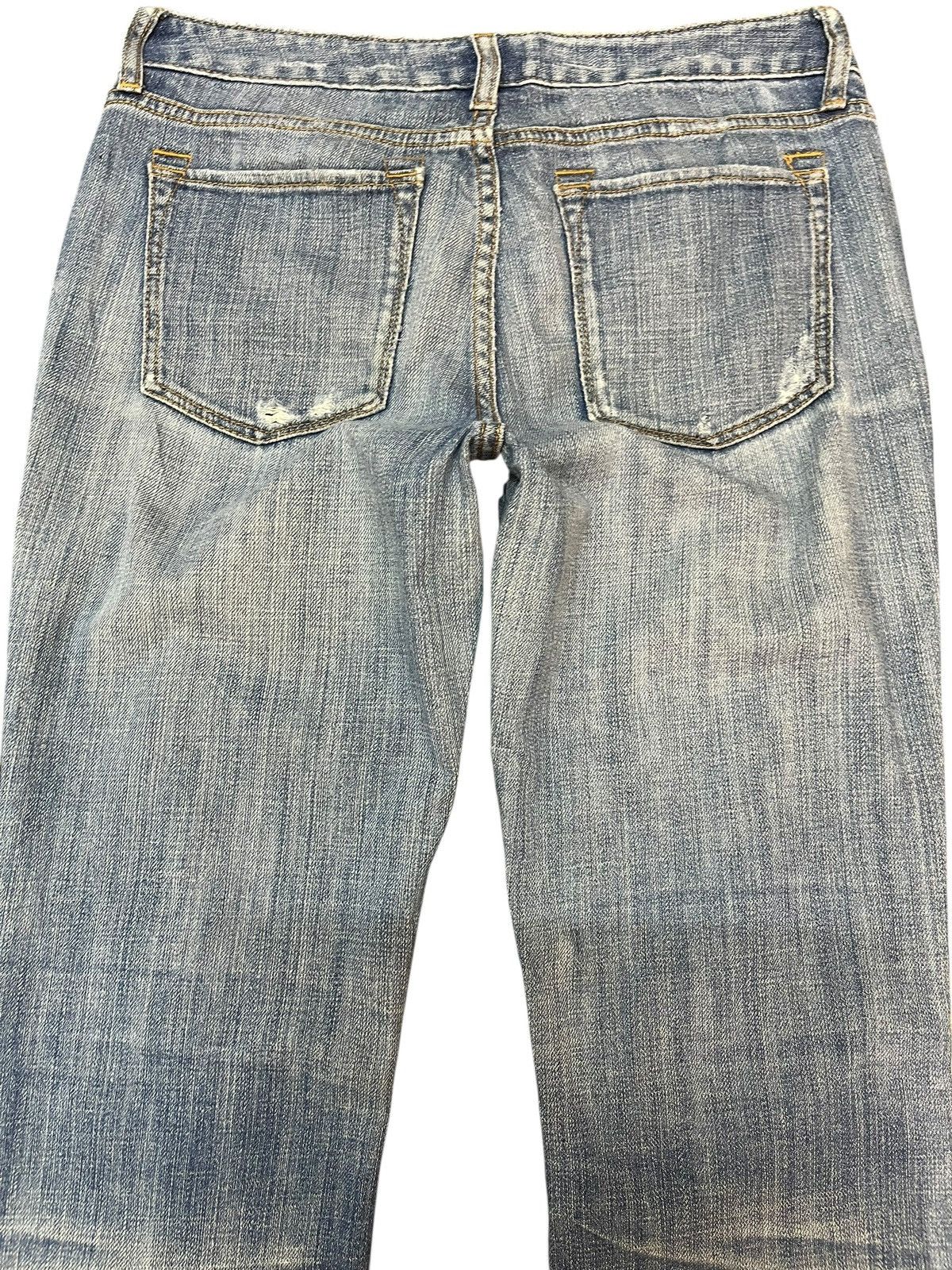 If Six Was Nine Vintage Banana Republic Flare Distressed Denim Size US 29 - 6 Thumbnail