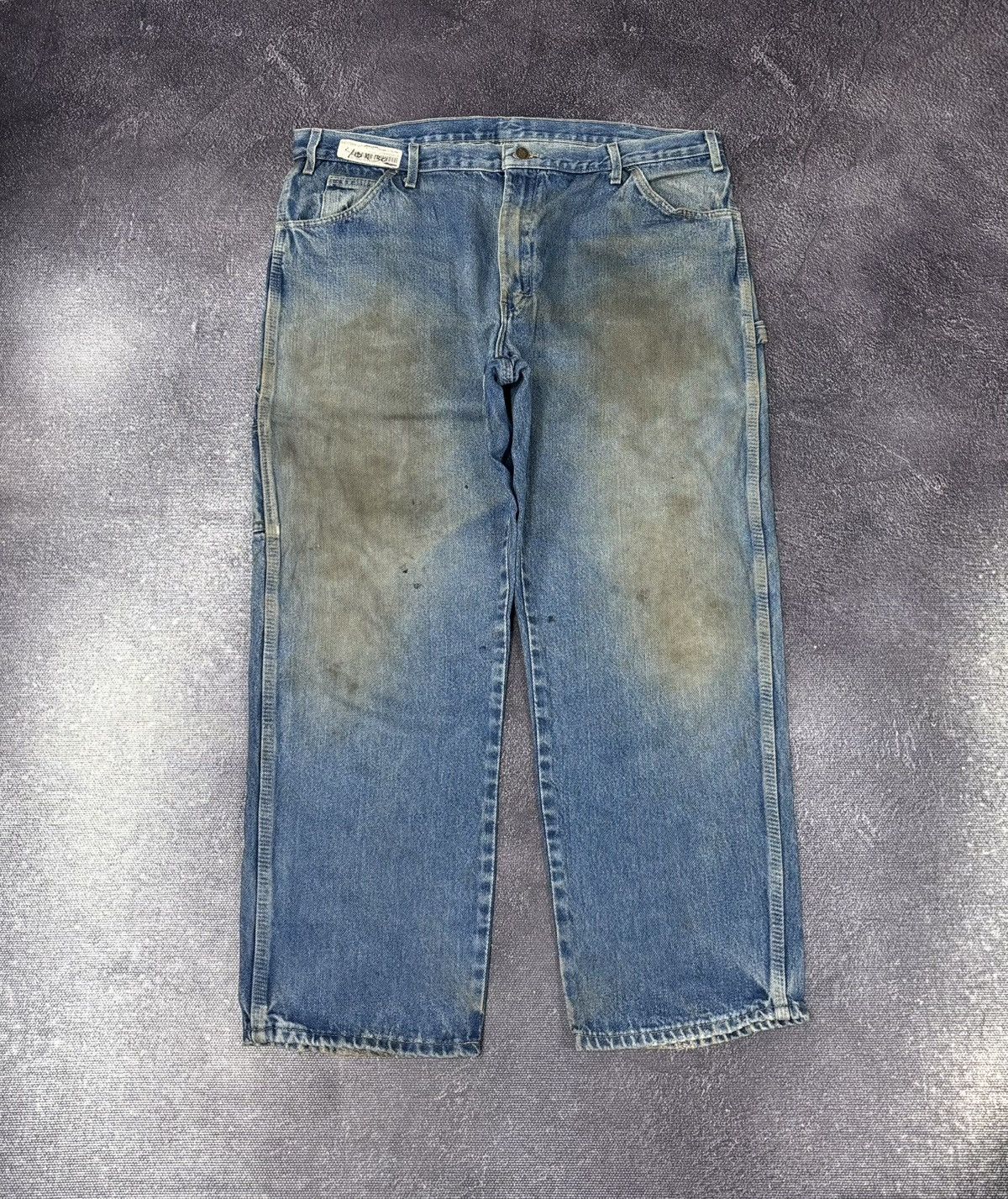 Dickies Vintage Dickies Distressed Denim Blue Hype Baggy Jeans Size US 40 / EU 56 - 2 Thumbnail