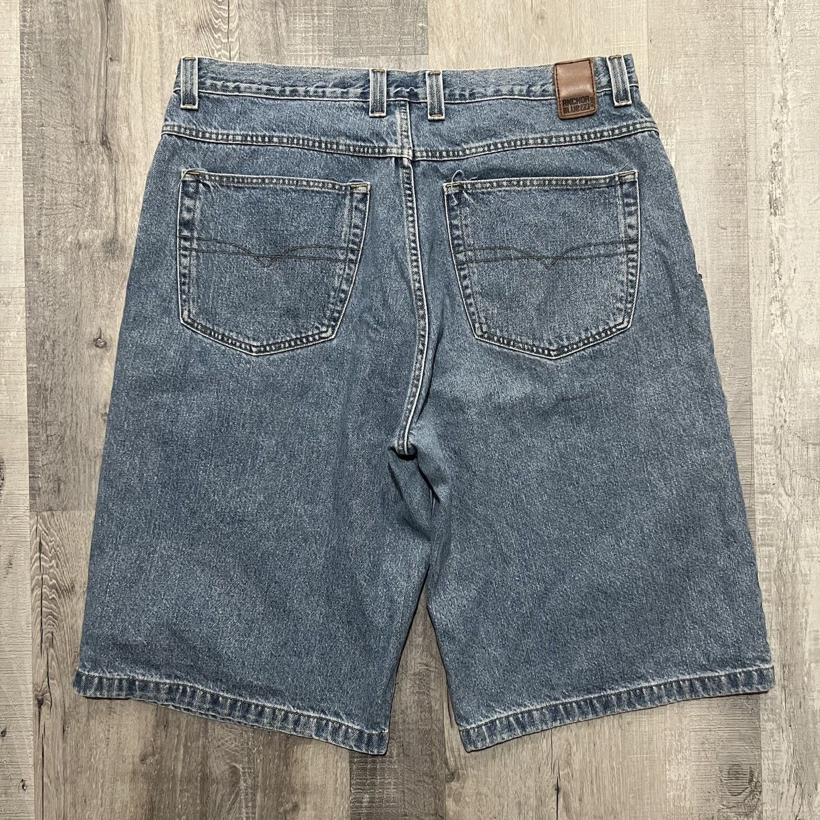 Anchor Blue VTG Anchor Blue Beyond Baggy 90s Y2K Skater Hip Hop Shorts Size US 40 / EU 56 - 2 Thumbnail