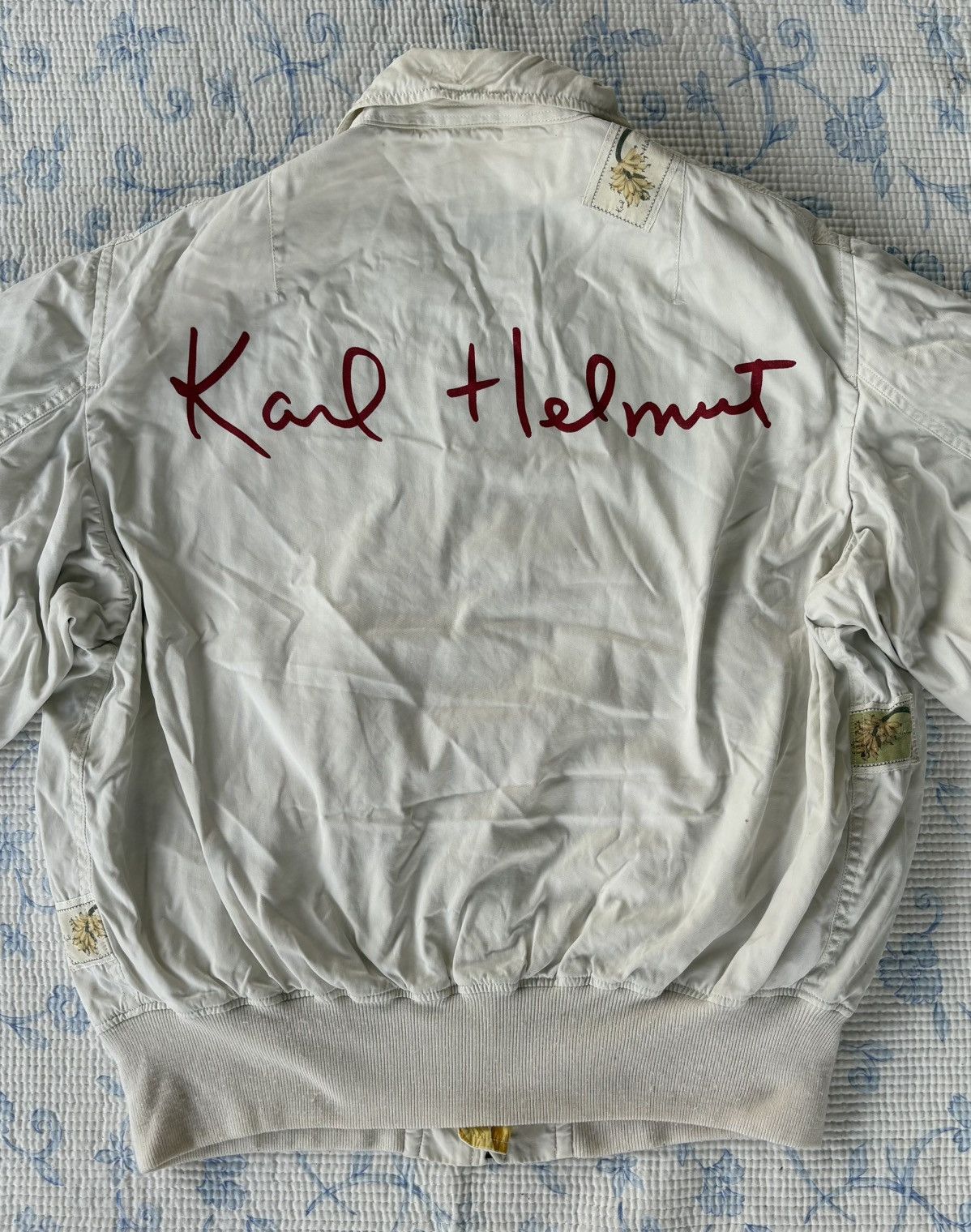 Karl Helmut Karl Helmut Bomber Flower Patch Jacket Size US L / EU 52-54 / 3 - 12 Thumbnail