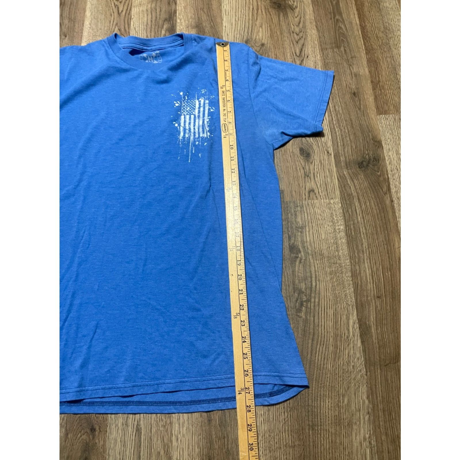 Vintage MFG Howitzer Patriot Shirt Mens Large White Print USA FLAG T-Shirt Short Sleeve Blue Graphic Print Size US L / EU 52-54 / 3 - 7 Thumbnail