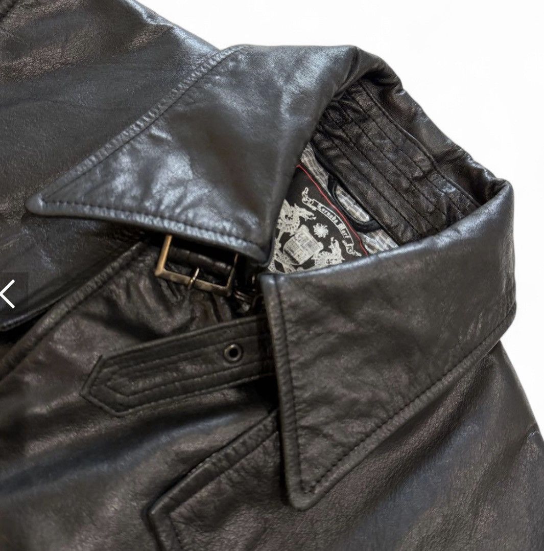 Tornado Mart Rare Tornado Mart Leather Trench Coat Size US L / EU 52-54 / 3 - 4 Thumbnail
