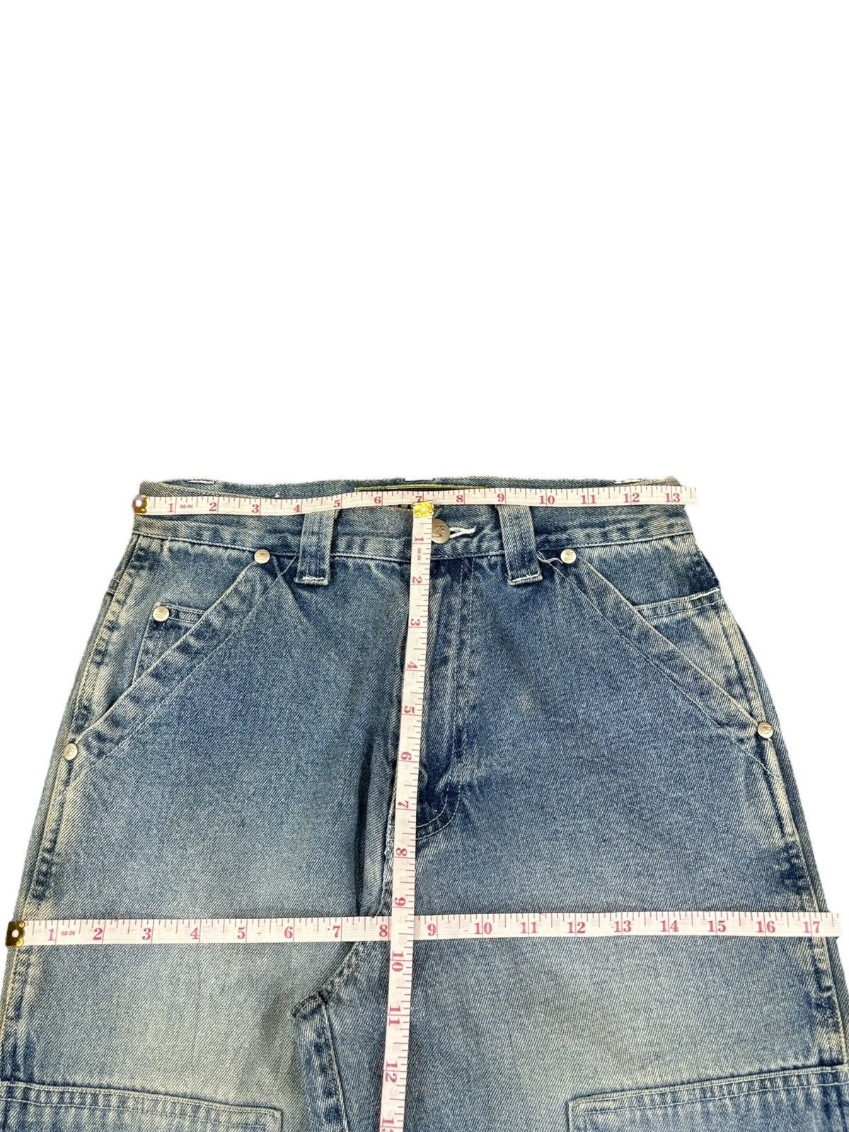 Other Vintage Japanese Double Knee Patches Carpenter Baggy Jeans Size US 26 / EU 42 - 12 Thumbnail