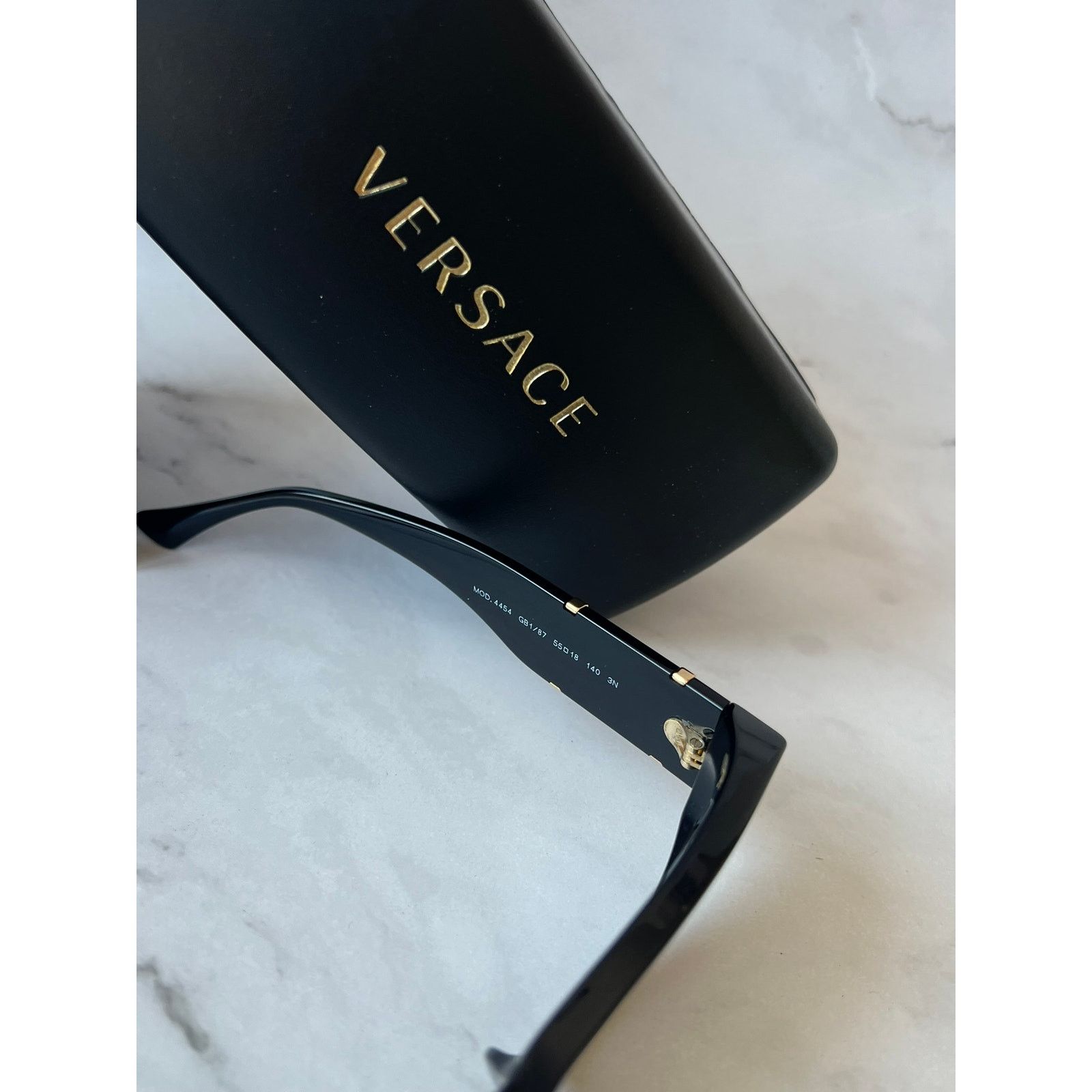 Versace Versace VE4454 Cat Eye Sunglasses in Black Size ONE SIZE - 9 Thumbnail