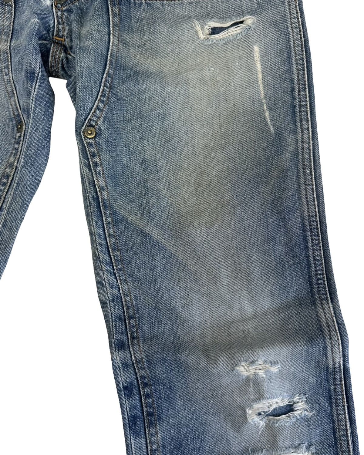 Pledge American Wash Double Knee Distressed Denim Jeans Size US 30 / EU 46 - 3 Thumbnail