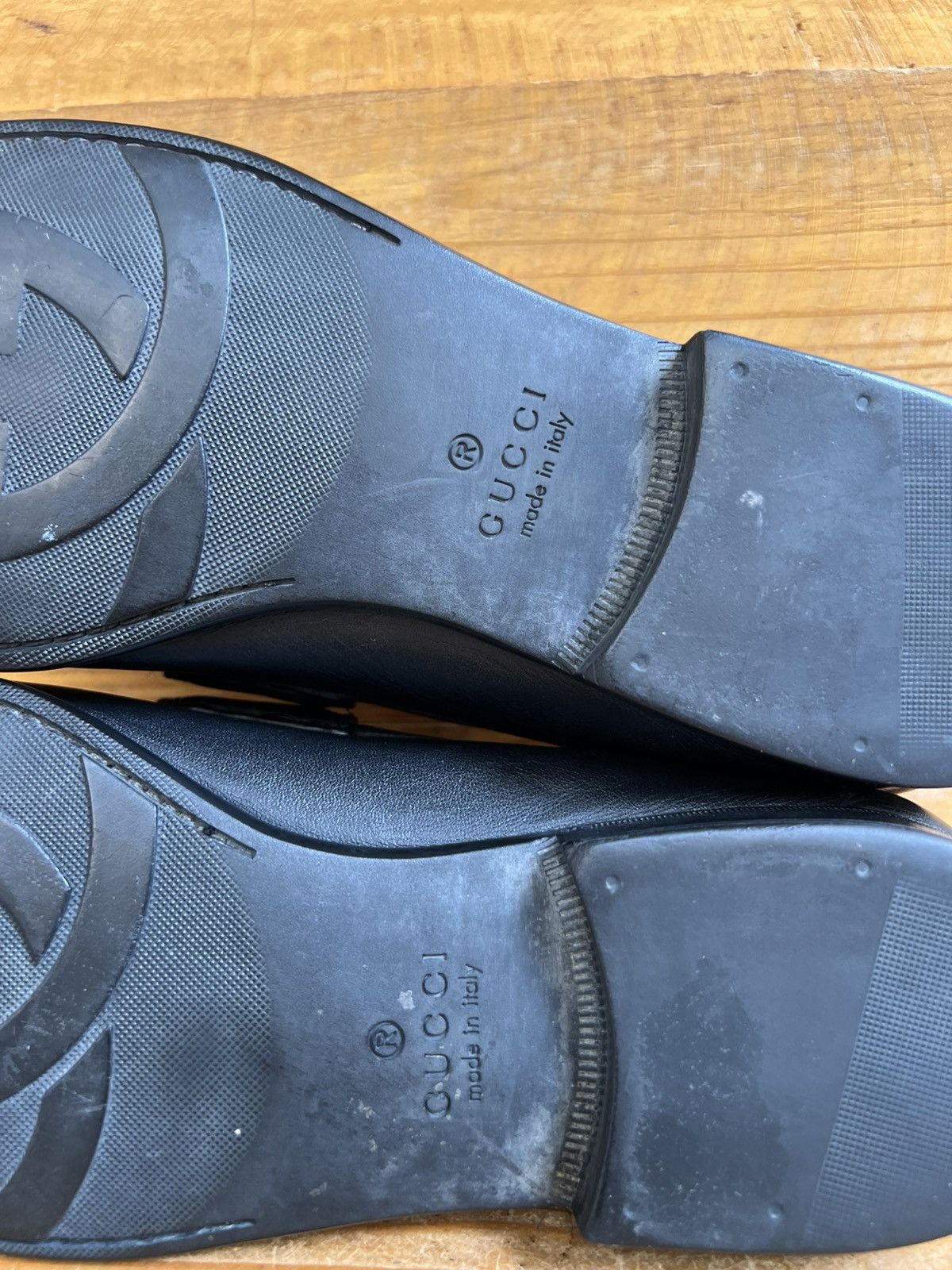 Gucci Gucci Leather Soft Leather Moccasin Loafers Green & Red Web Size US 7.5 / EU 40-41 - 20 Thumbnail