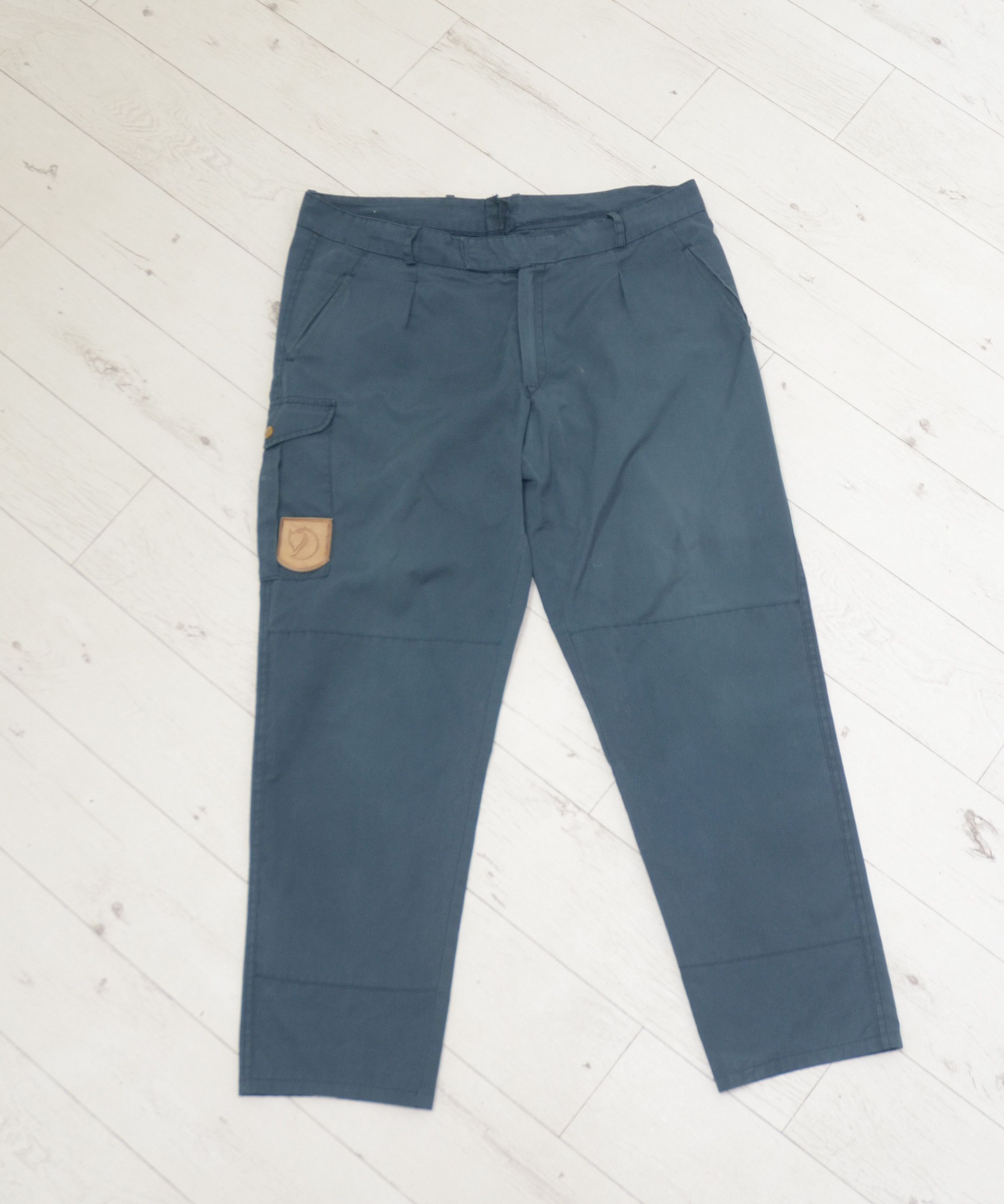Fjallraven 90s Vintage Cargo Pant Blue Outdoor Workwear