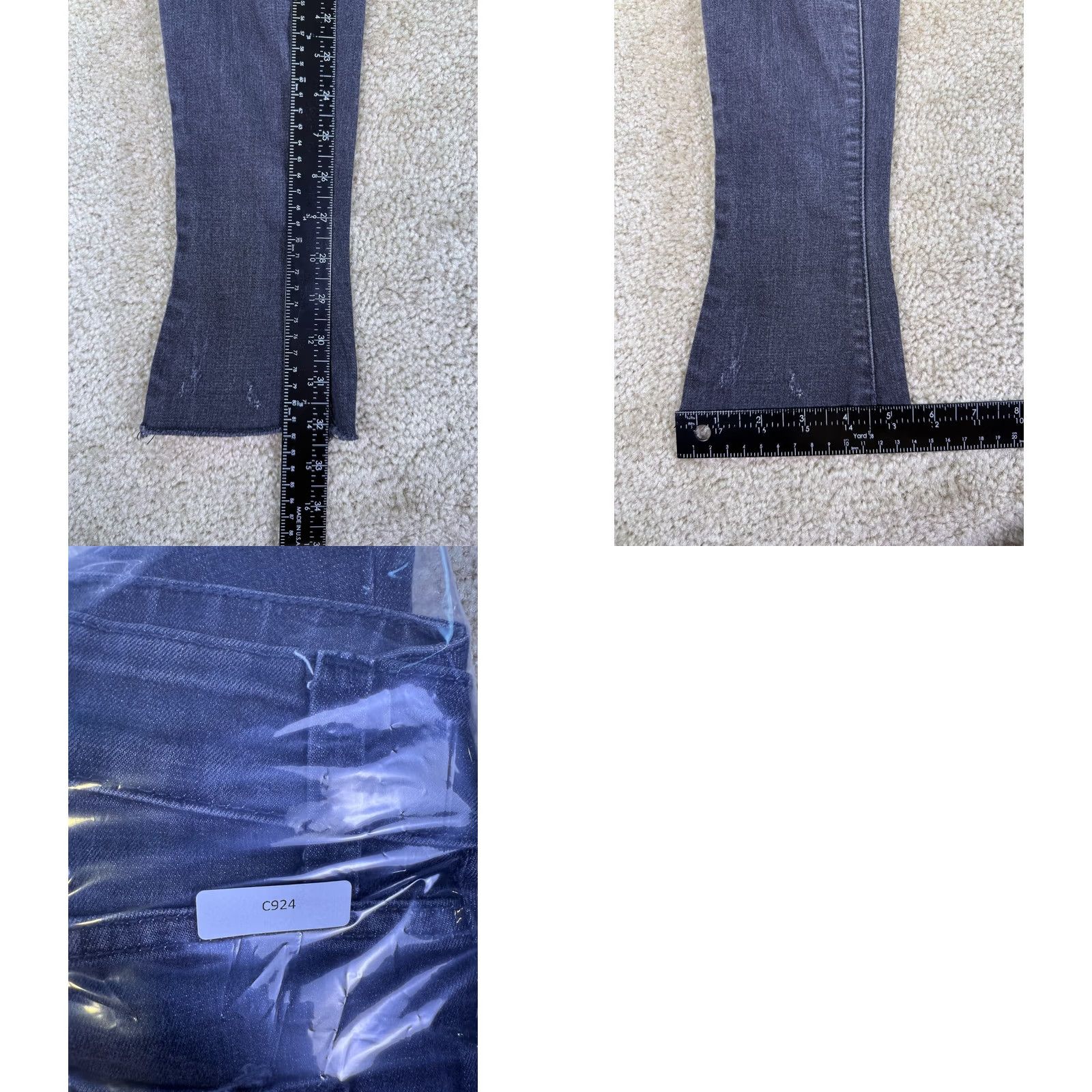 Vintage Maurices Jeans Womens XS Skinny Stretch Distressed Low Rise Black Denim C924 Size 26" / US 2 / IT 38 - 9 Thumbnail