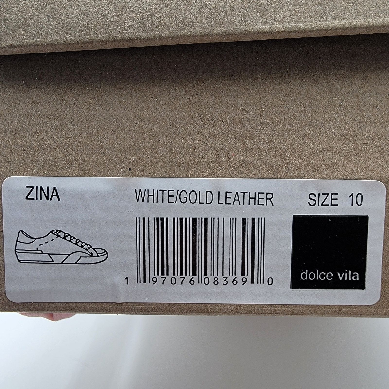 Dolce Vita Dolce Vita Zina Women's Oxford Sneakers-White/Gold Sz 10 Size US 10 / IT 40 - 8 Thumbnail
