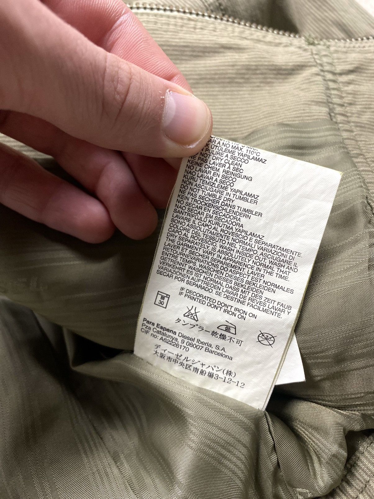 Y2K Vintage Diesel Under Sea Jacket Bomber Archive Hype
